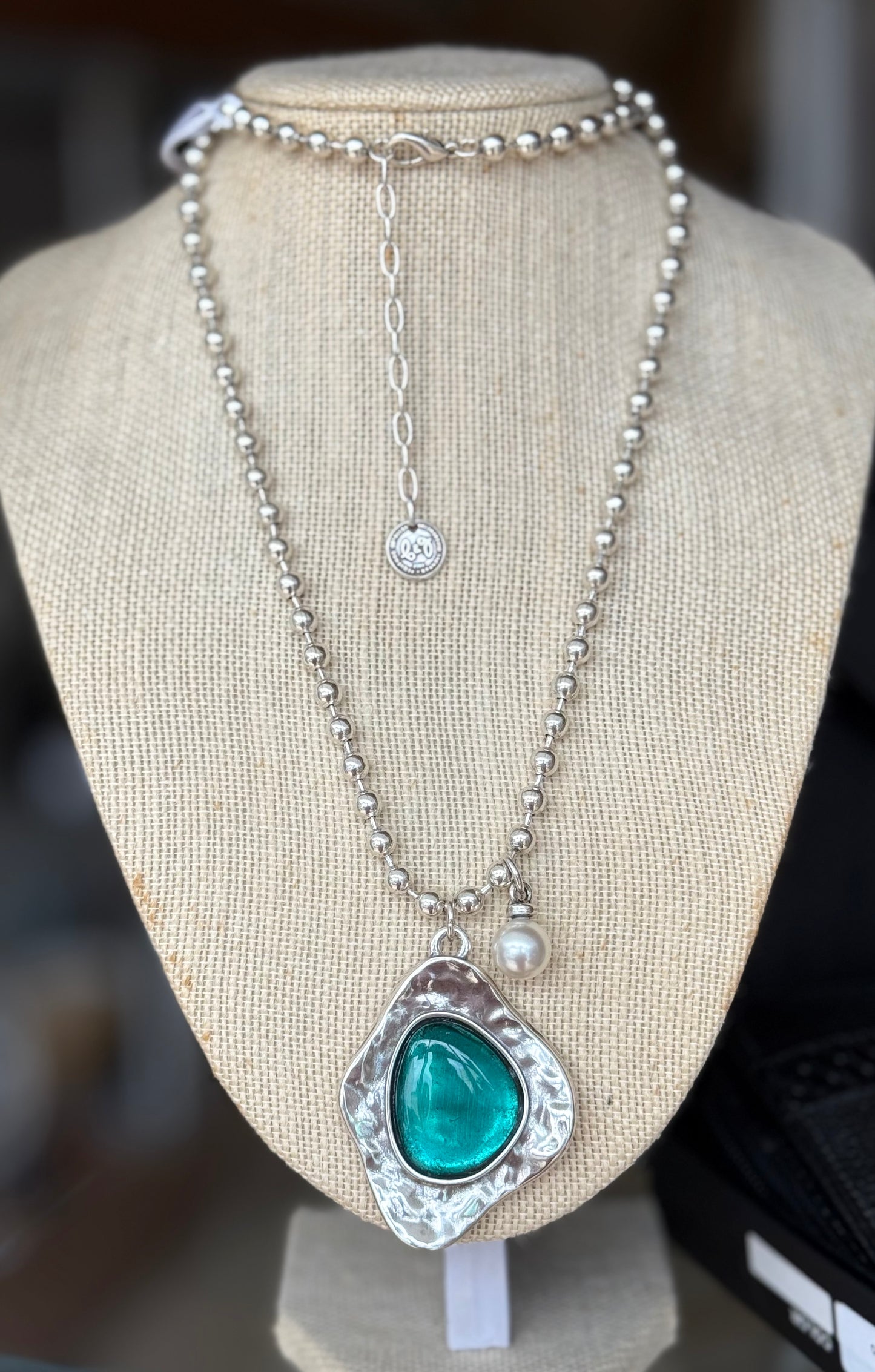 Long Necklace with Pendant by B&G (NO RETURNS OR EXCHANGE)