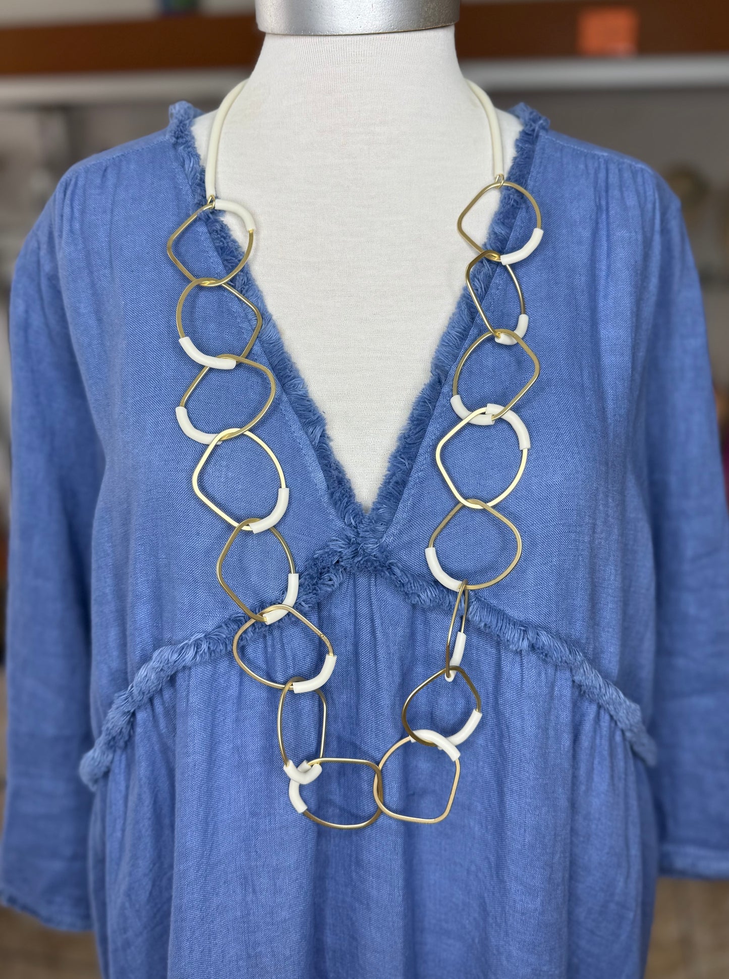 Gold Mix Long Necklace (NO RETURNS OR EXCHANGE)