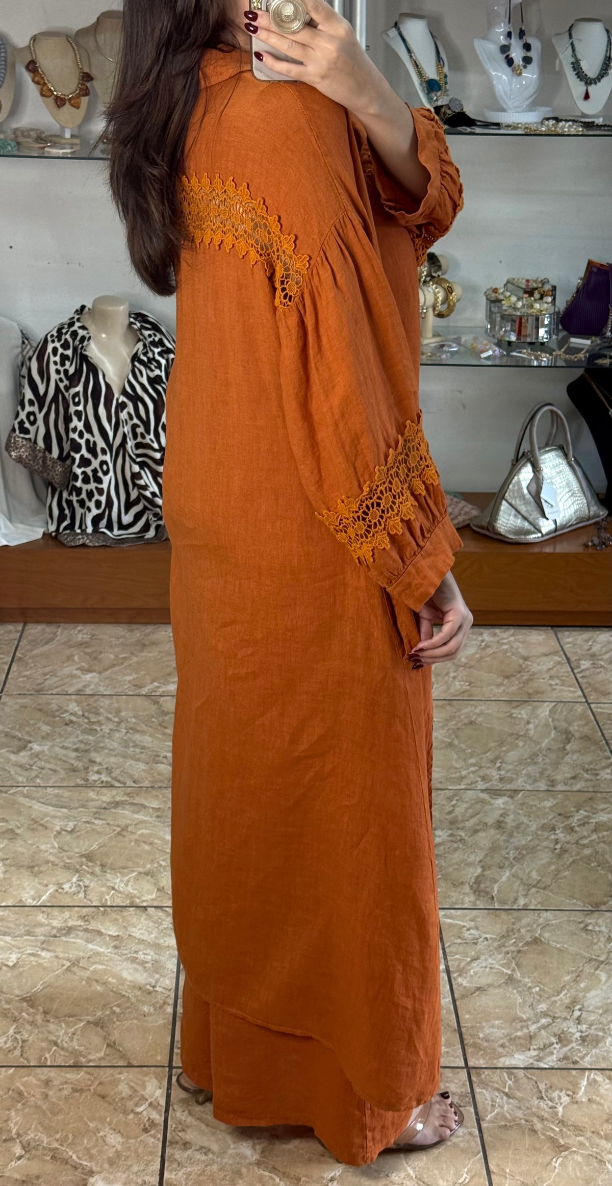 High/Low OS Linen Pant Set (NO RETURNS OR EXCHANGE)
