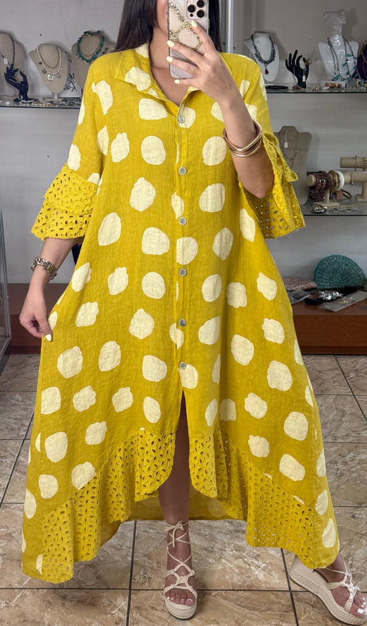 Macarena OS Polkadot Maxi Dress (NO RETURNS OR EXCHANGE)