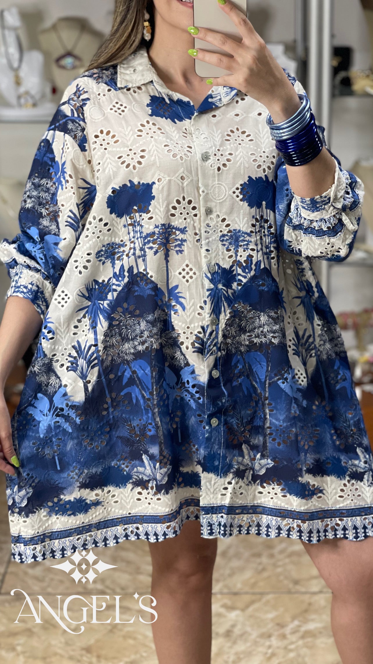 Island OS Eyelet Tunic