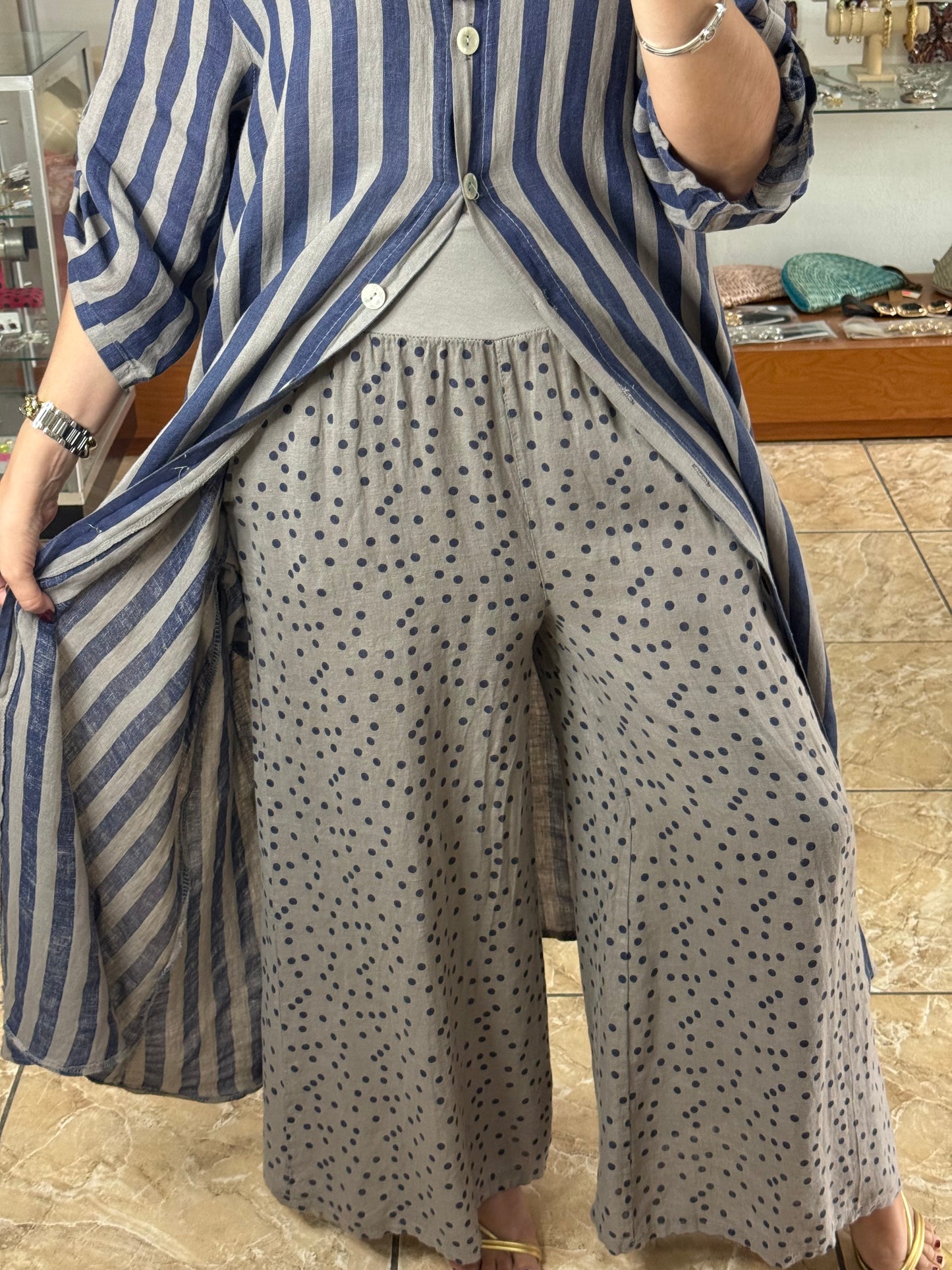 Stripes/Polkadots OS Linen Set (NO RETURNS OR EXCHANGE)