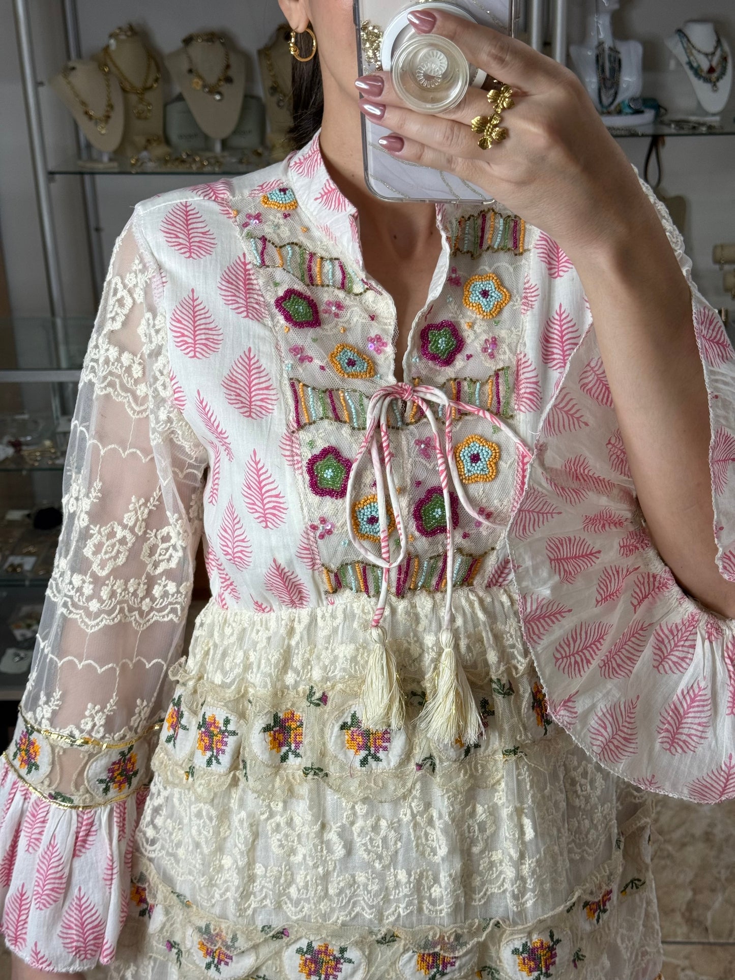 Pink OS Boho Maxi Dress (FINAL SALE)