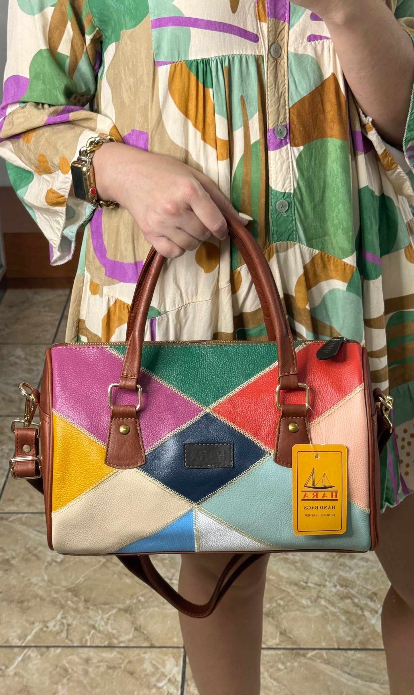 Brown Multi HARA Bag (FINAL SALE)