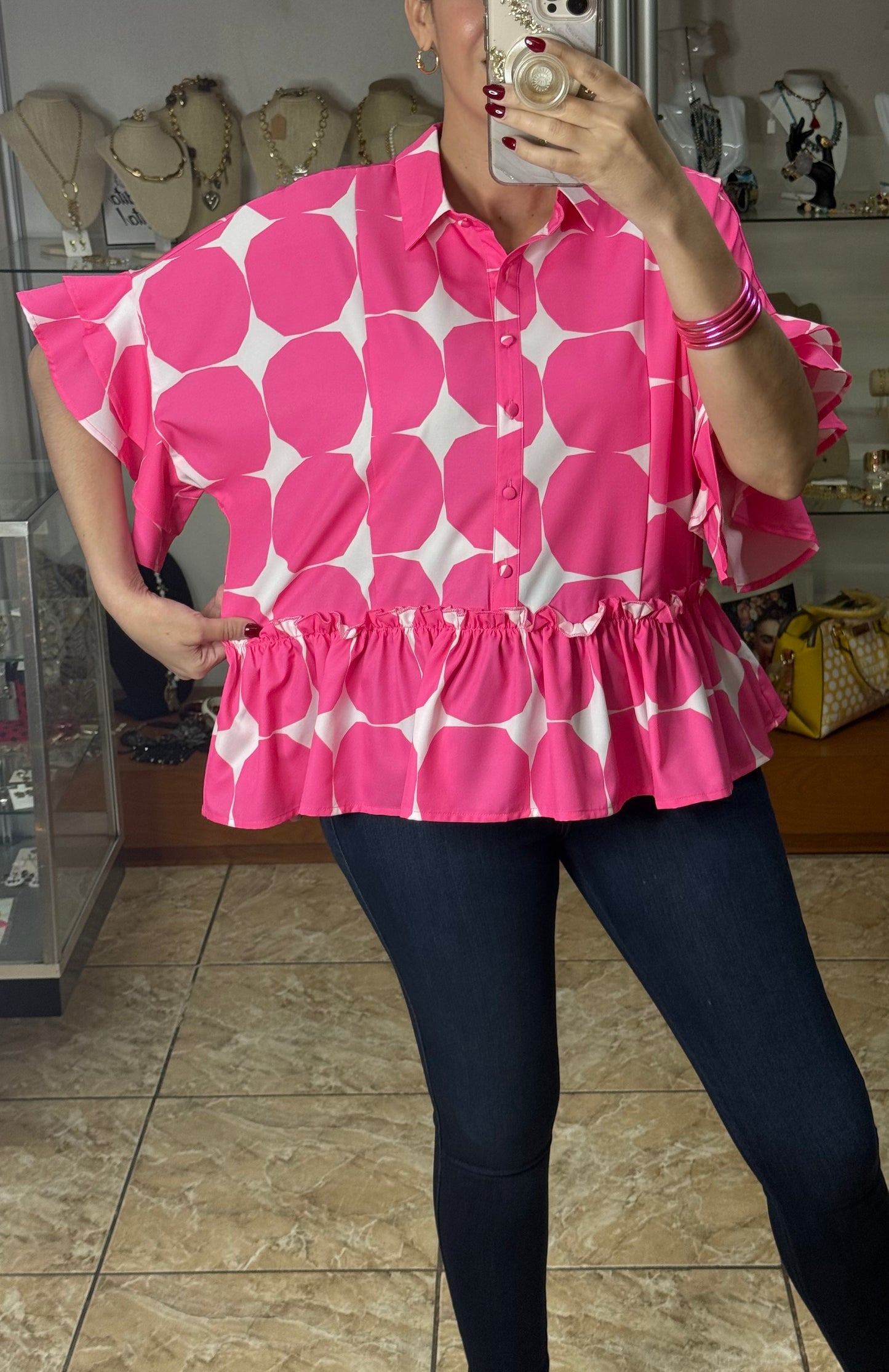Neon Pink Top
