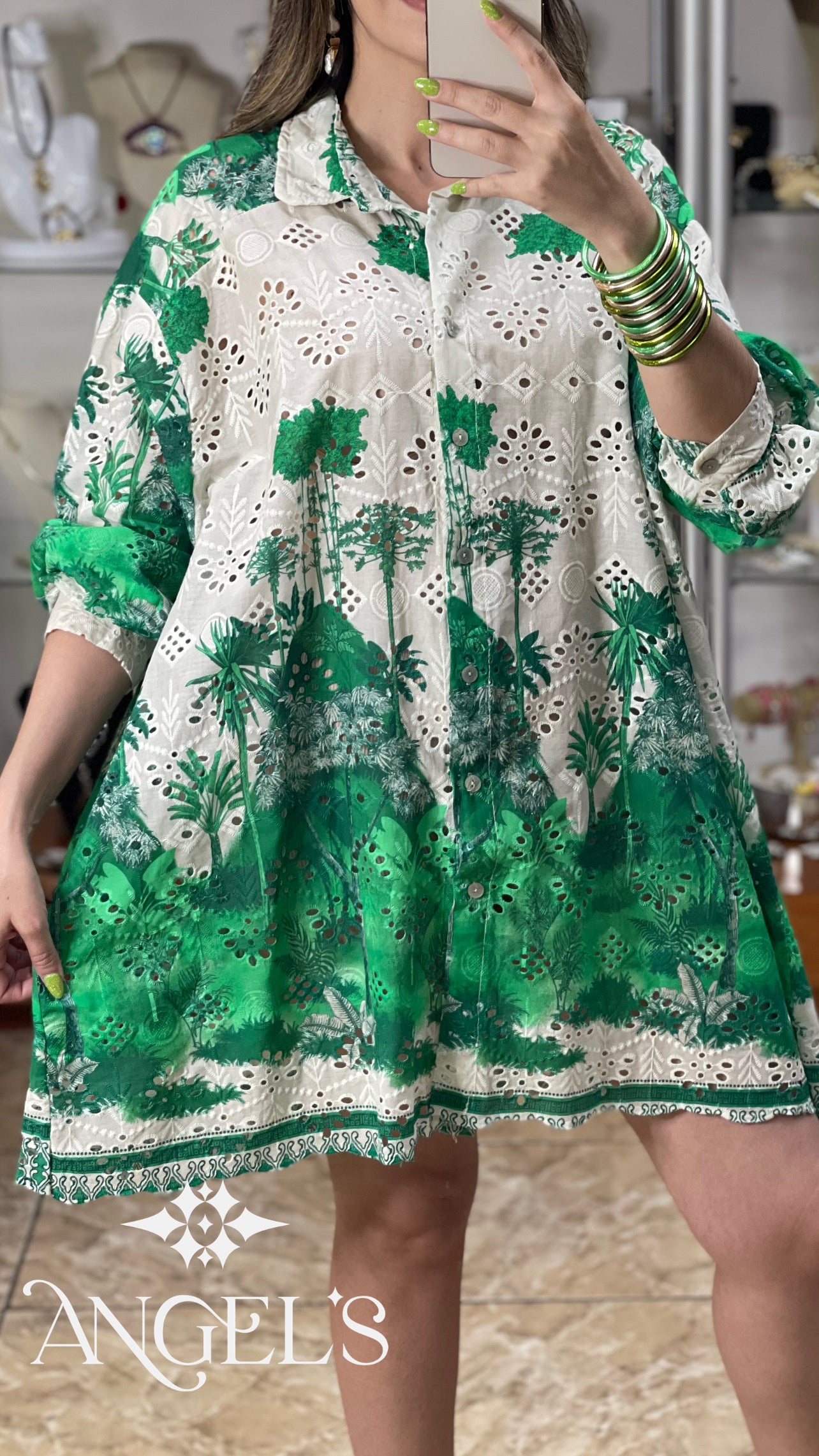 Island OS Eyelet Tunic