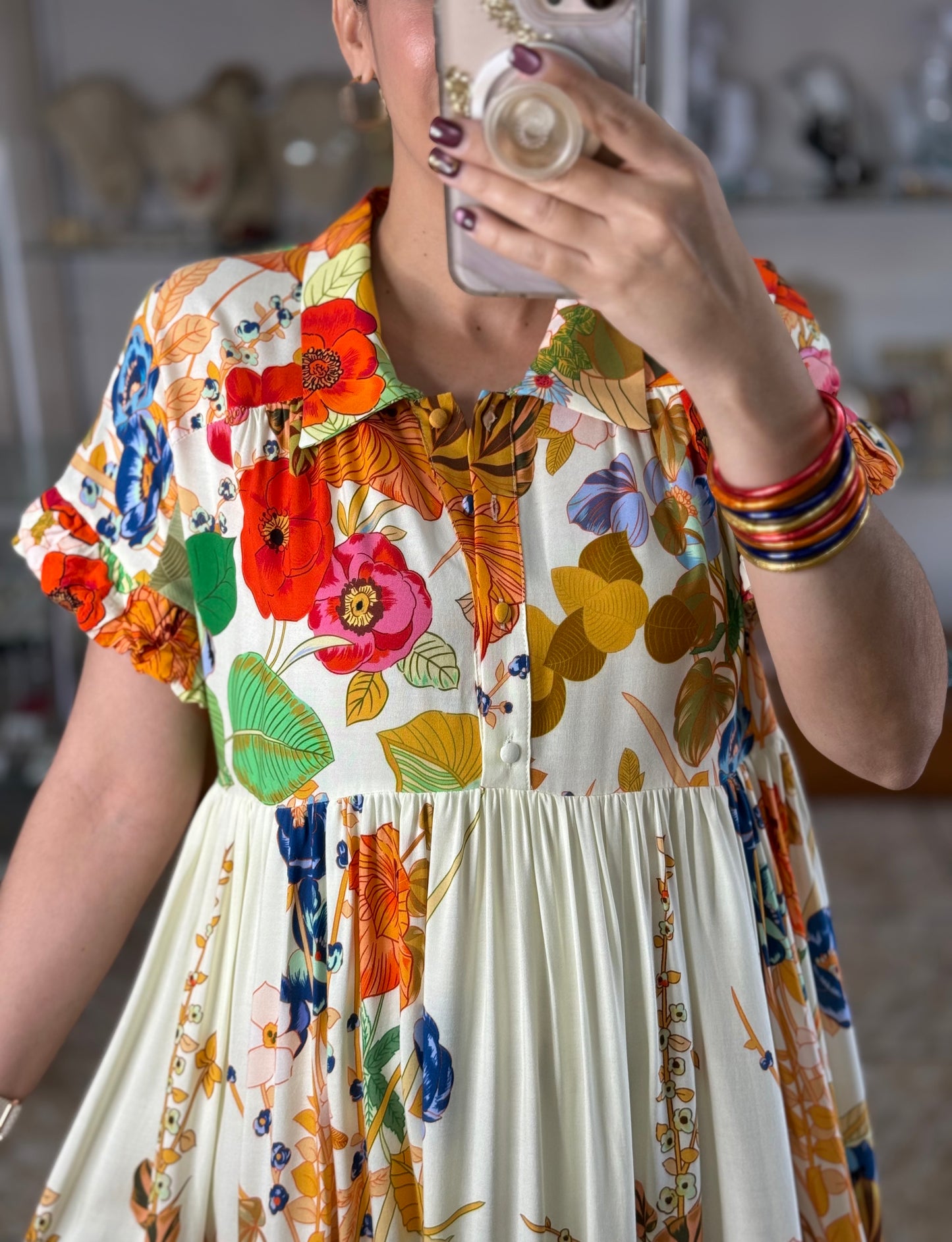 Multi Floral Maxi Dress