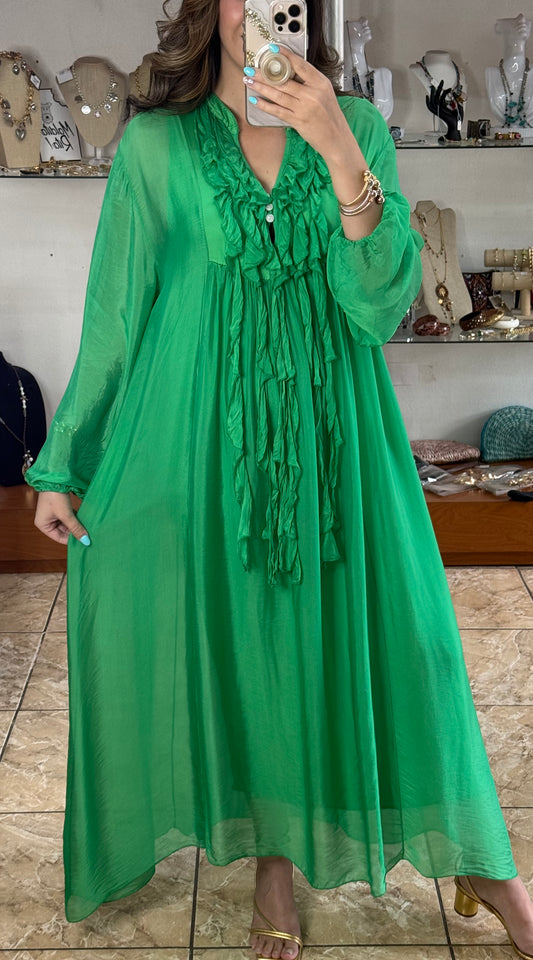 OS Silk Maxi Dress (NO RETURNS OR EXCHANGE)