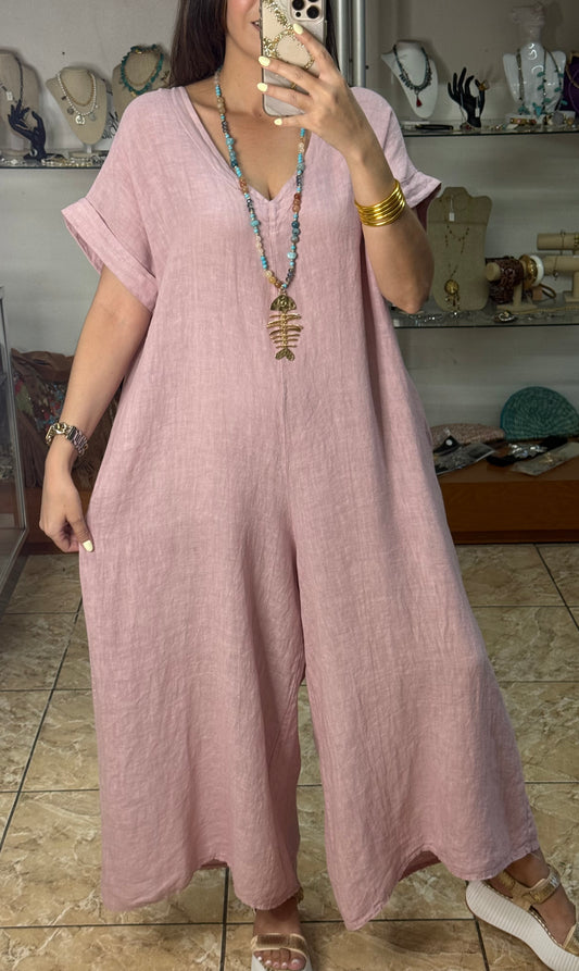 OS Linen Jumpsuit (NO RETURNS OR EXCHANGE)
