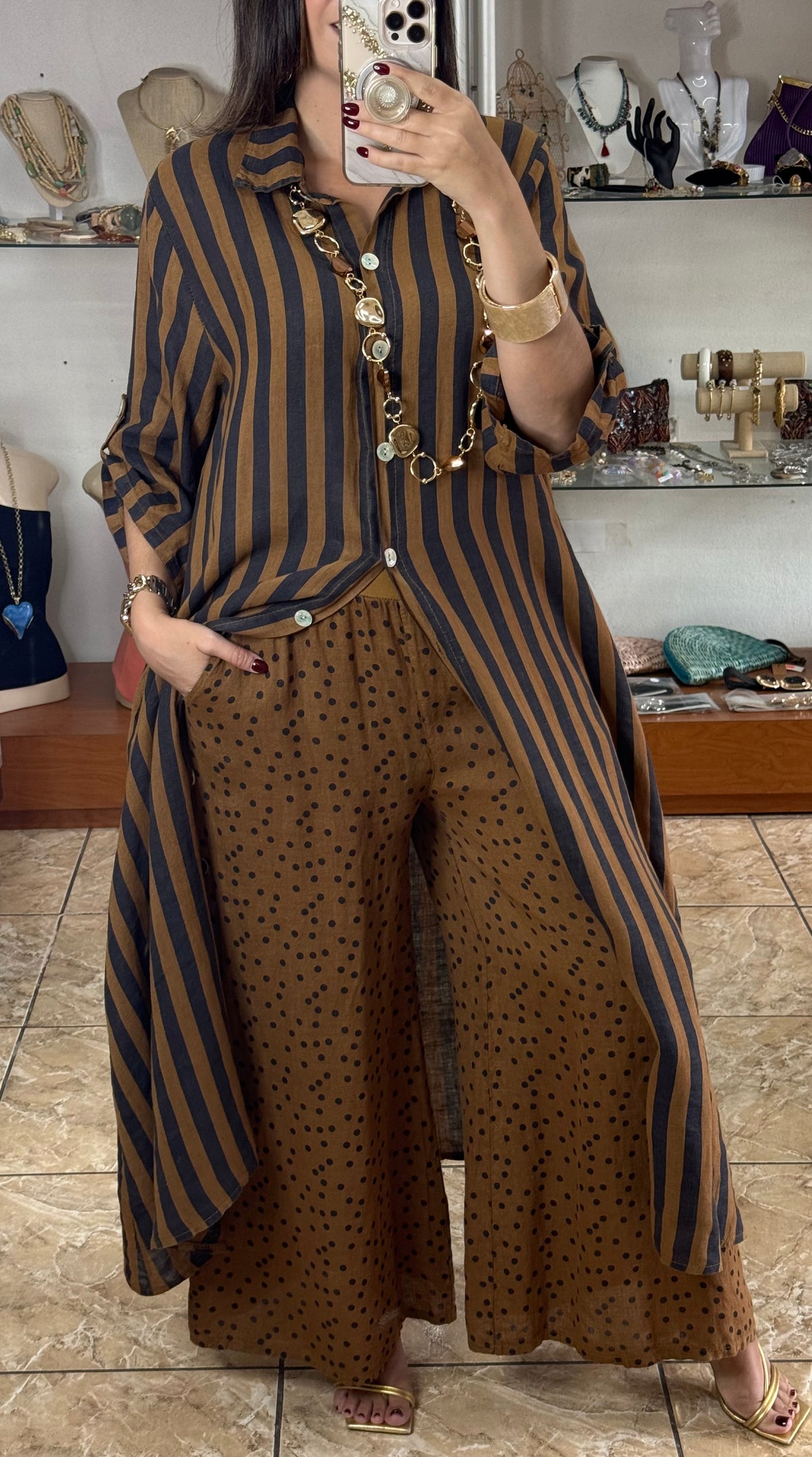 Stripes/Polkadots OS Linen Set (NO RETURNS OR EXCHANGE)
