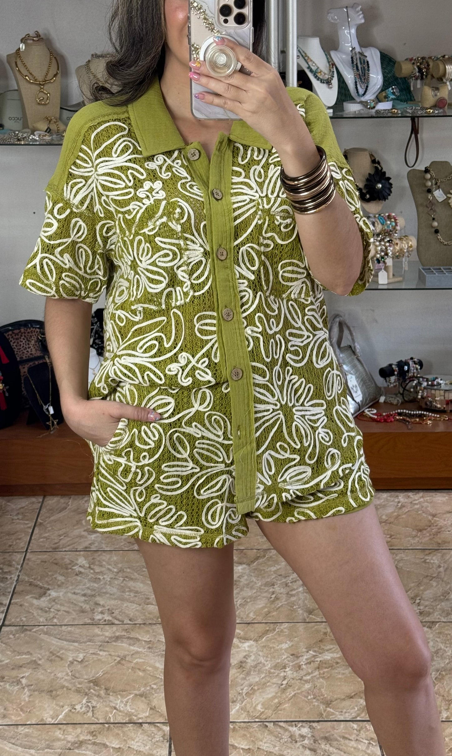 Avocado Short Set