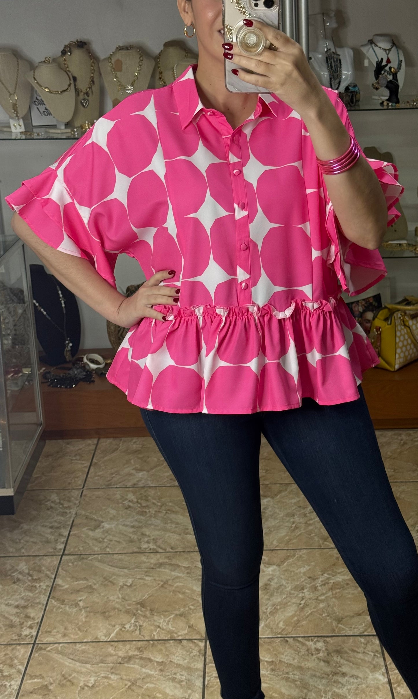 Neon Pink Top