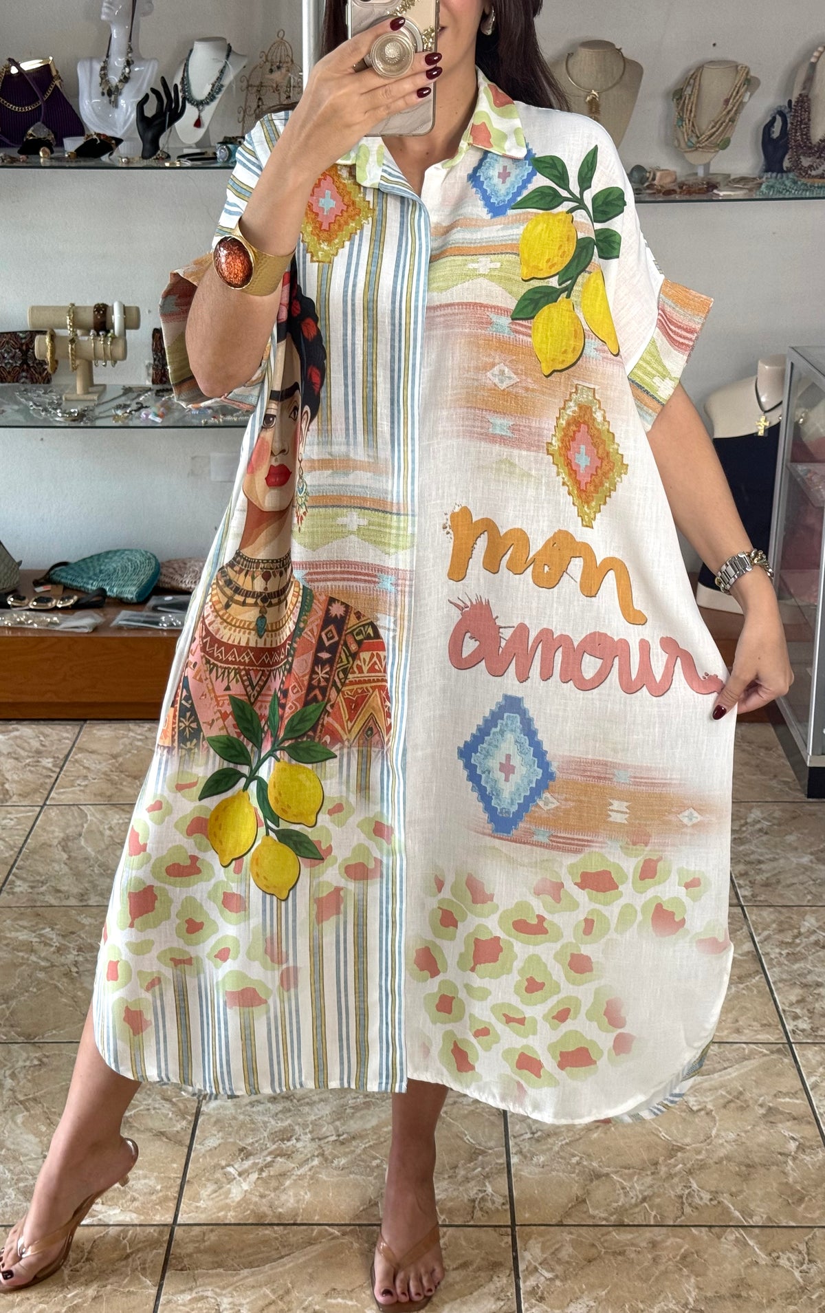 OS Frida Mon Amour Dress (NO RETURNS OR EXCHANGE)