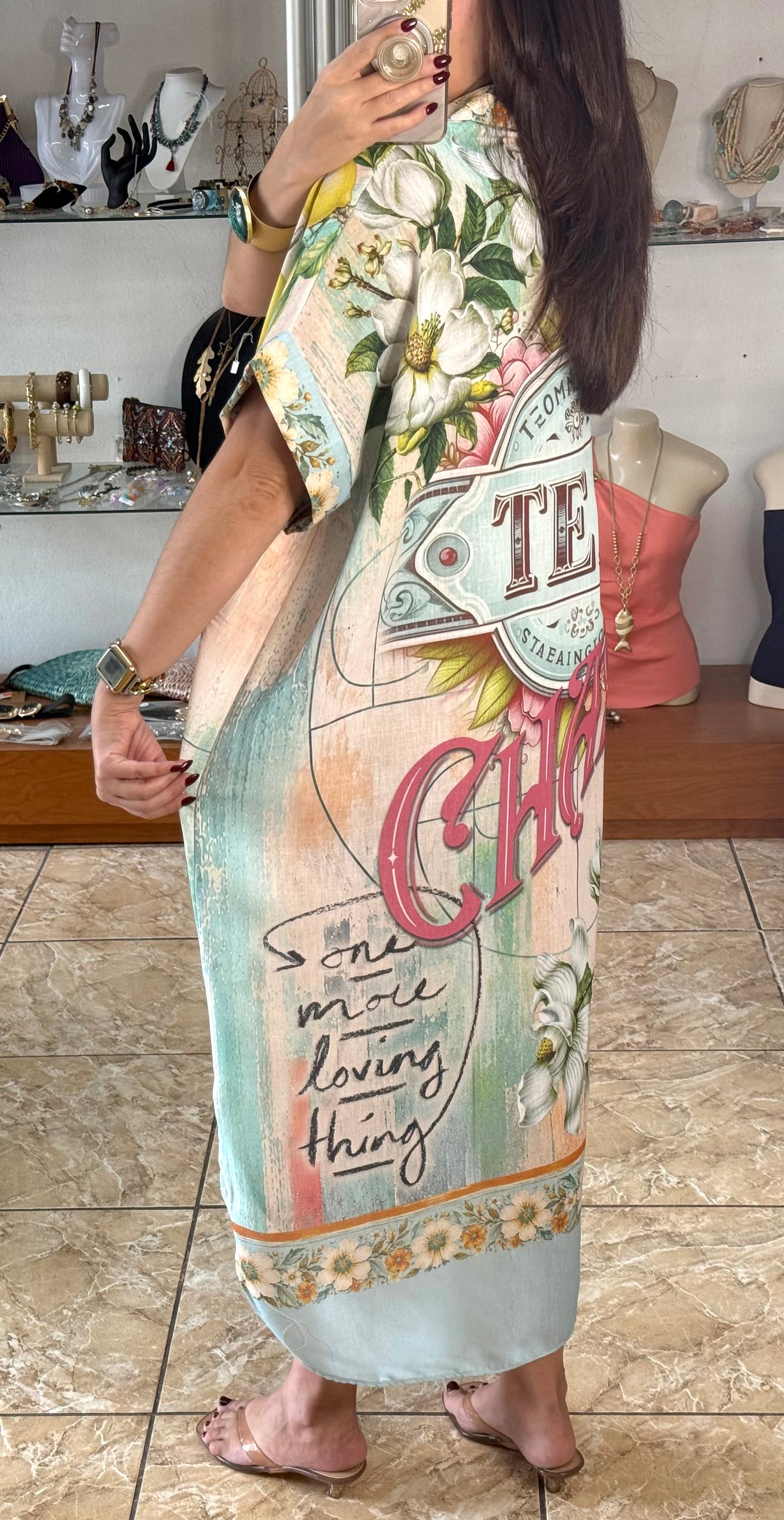 OS Frida, Lemons & Tea Dress (NO RETURNS OR EXCHANGE)