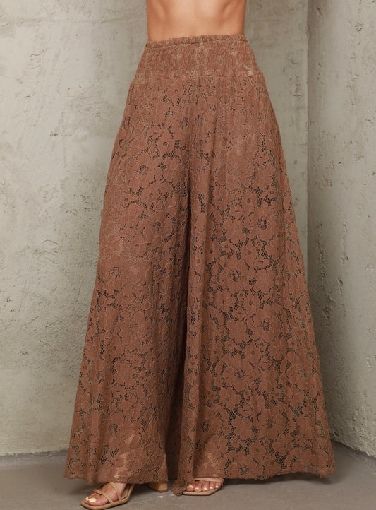 OS Lace Palazzo Pant (FINAL SALE)