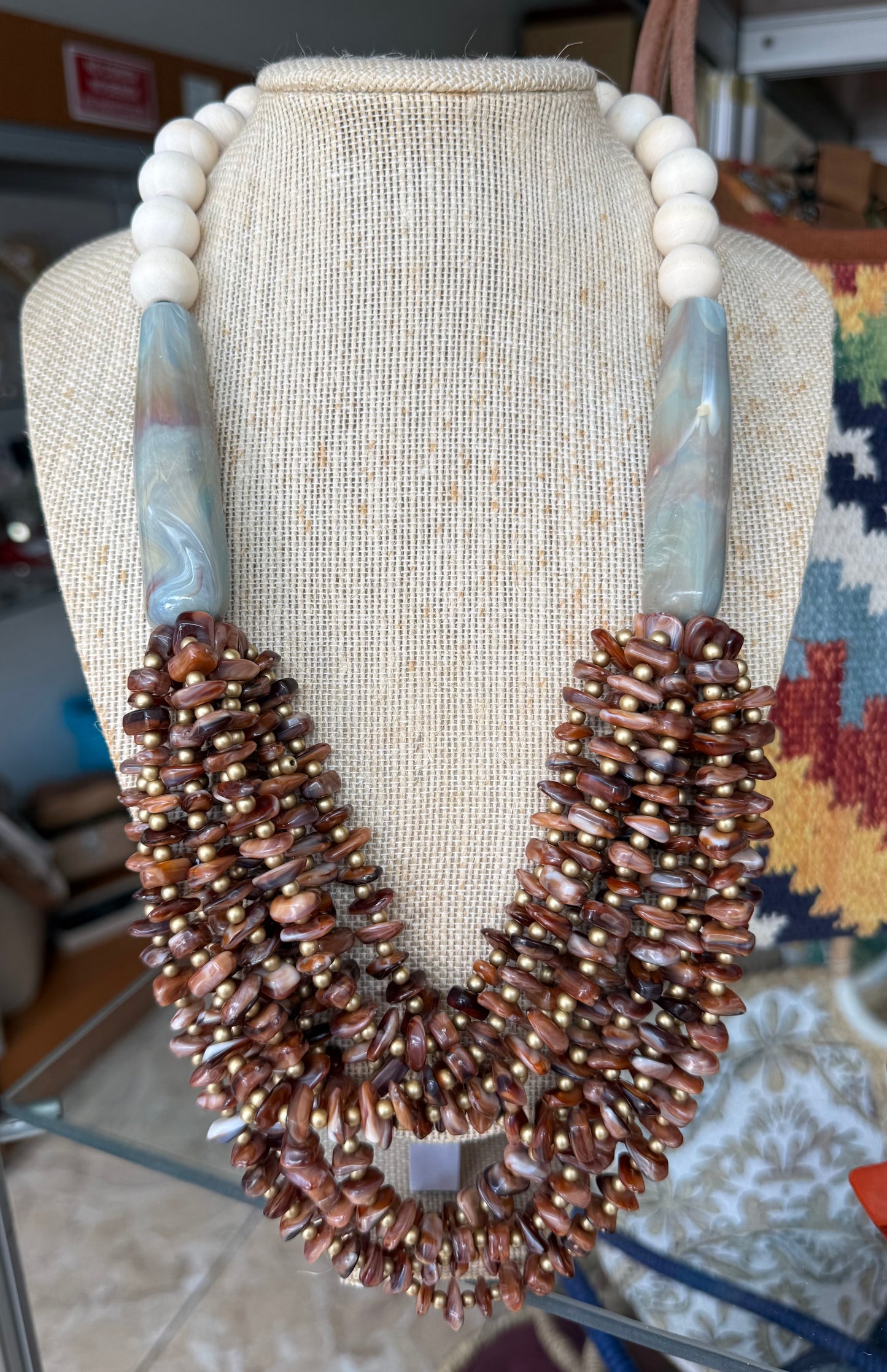 Lily Stones Necklace (FINAL SALE)
