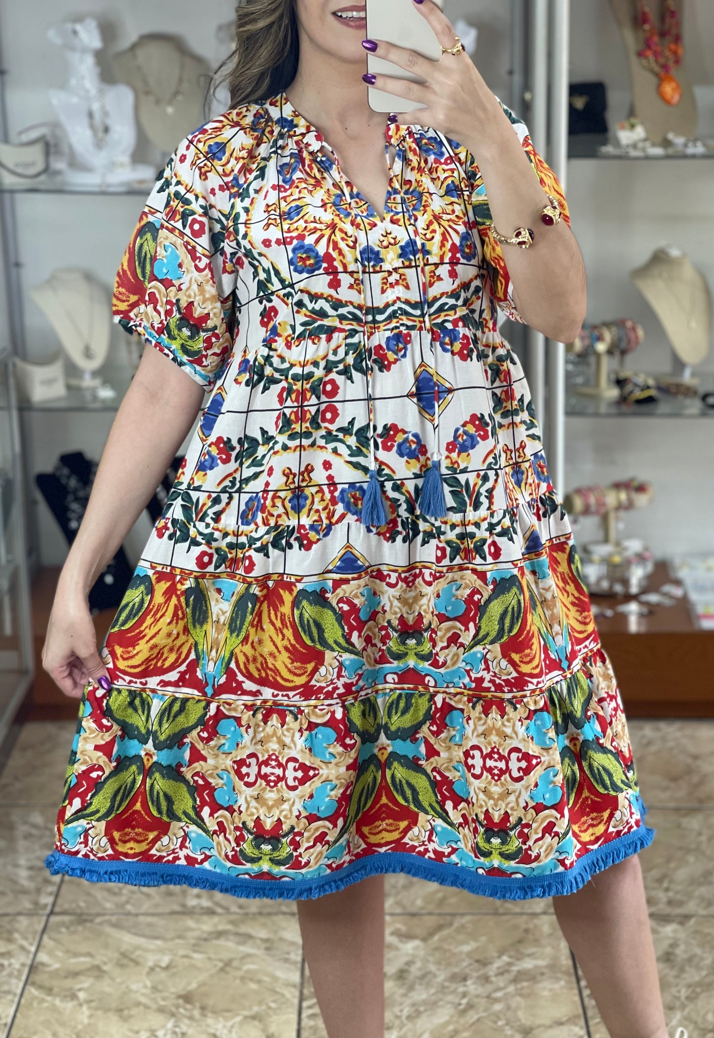 Matilda Dress (Santorini)