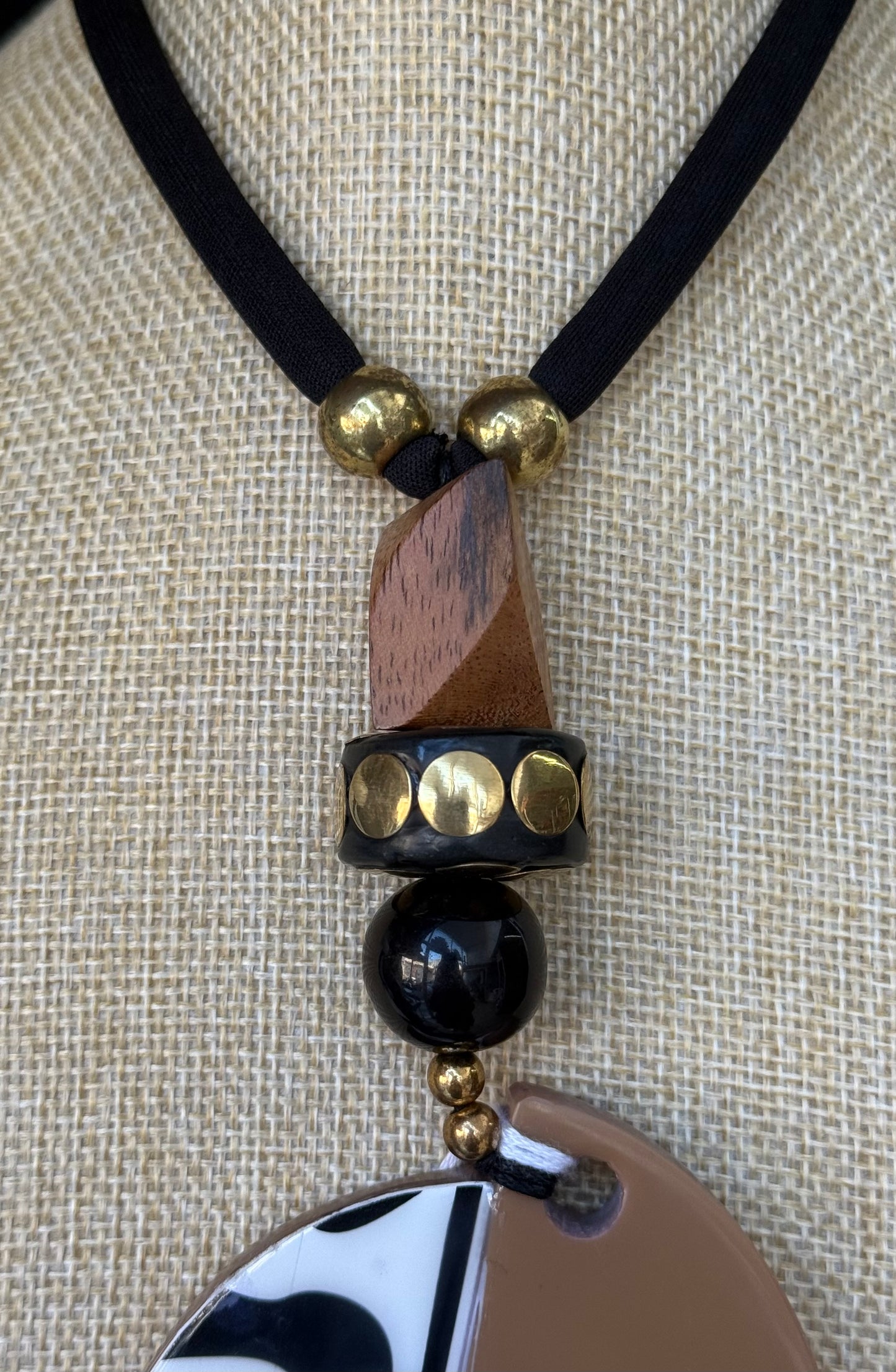 Zebra Pendant Necklace
