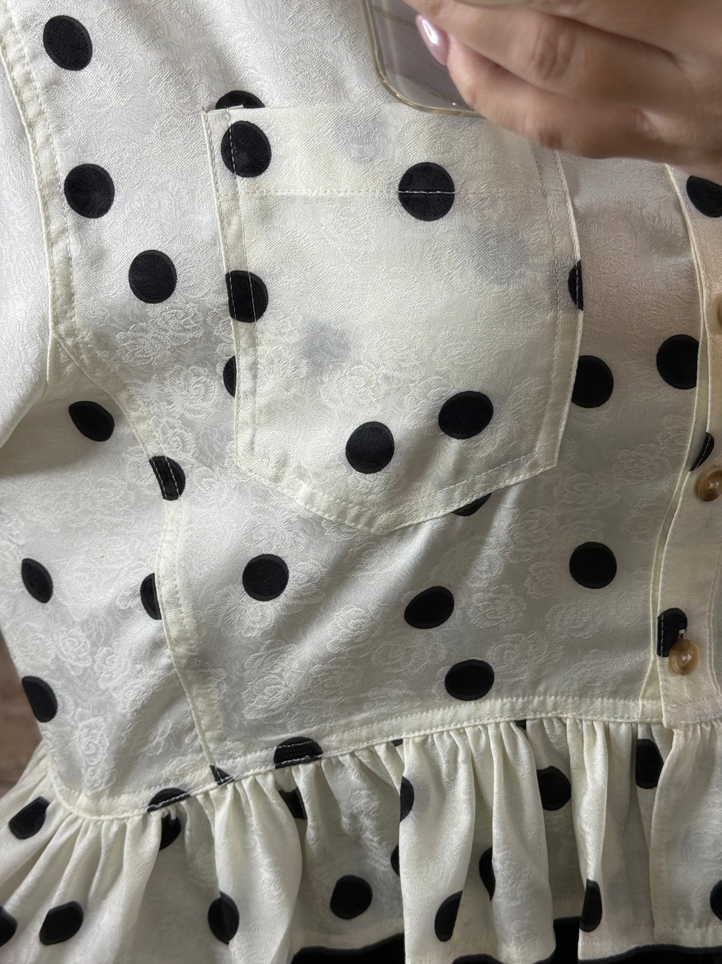 Floral Polkadot Top