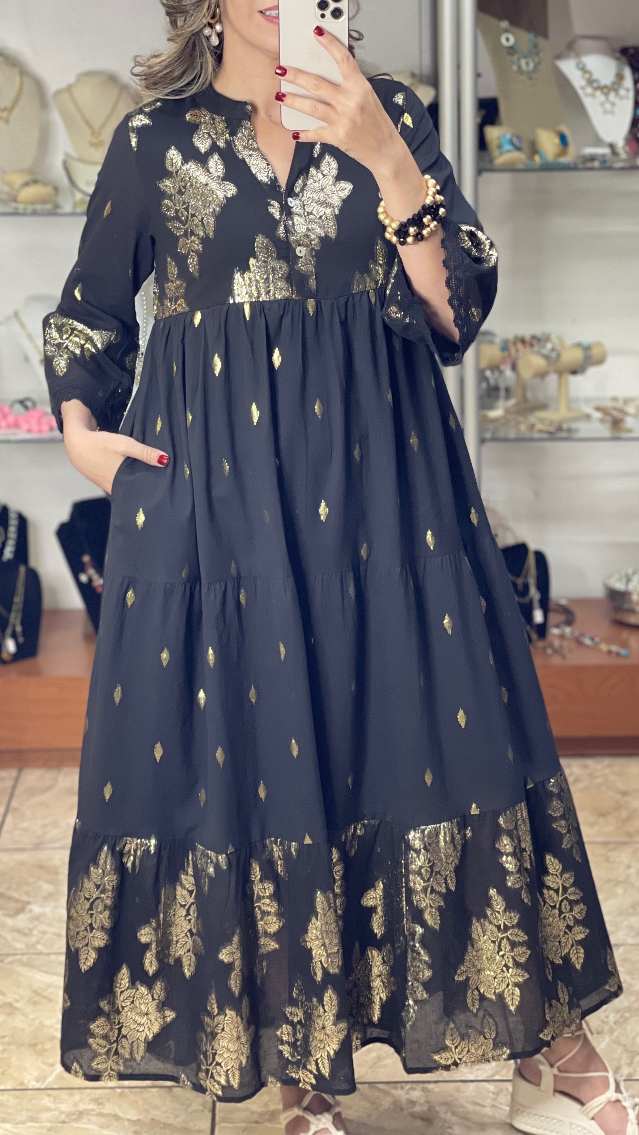 Leli Long Dress (Black)