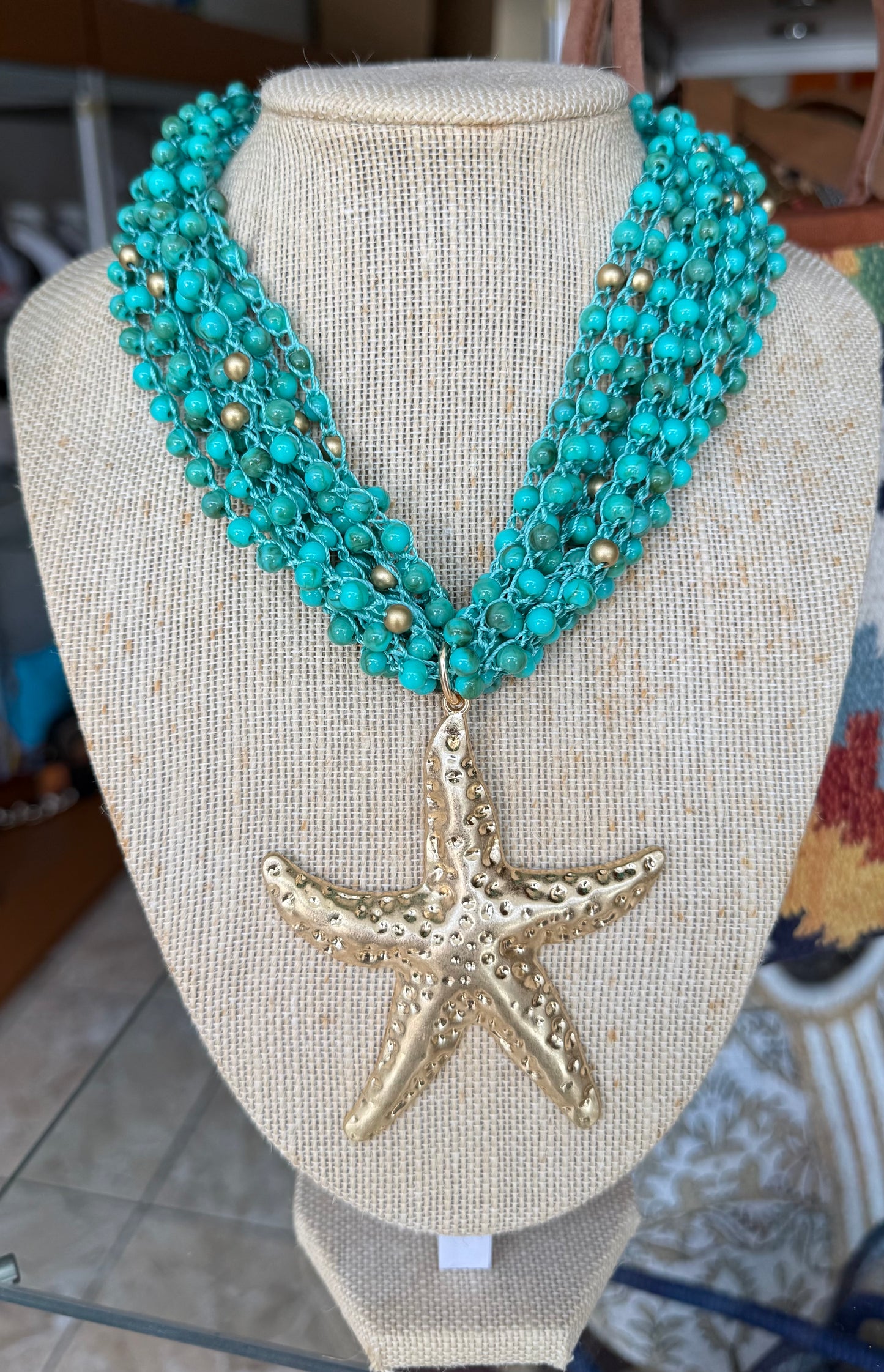 Beads Starfish Necklace (FINAL SALE)