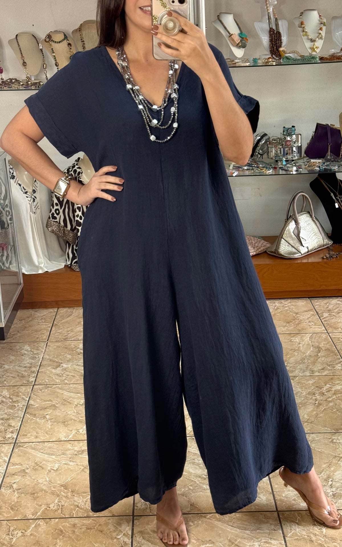 OS Linen Jumpsuit (NO RETURNS OR EXCHANGE)