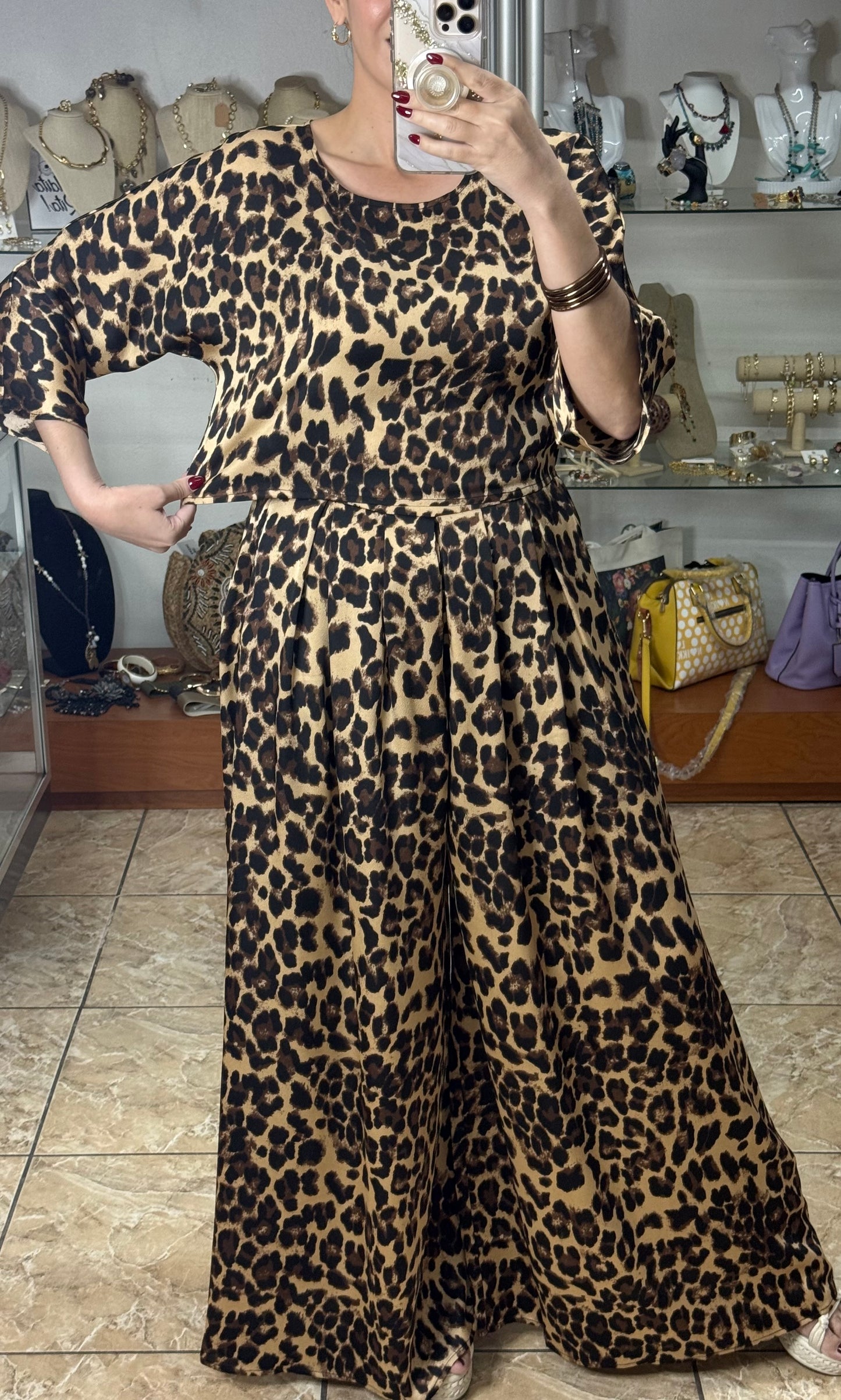 Leopard Top and Pant Set