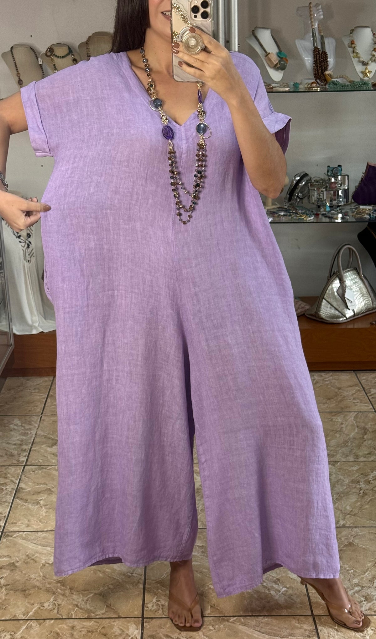 OS Linen Jumpsuit (NO RETURNS OR EXCHANGE)