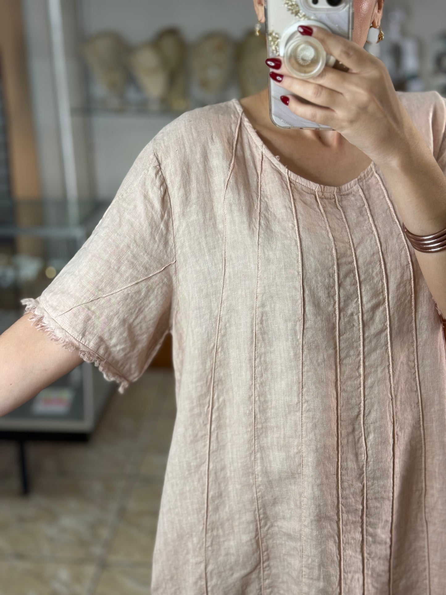 Linen OS Maxi Dress (FINAL SALE)