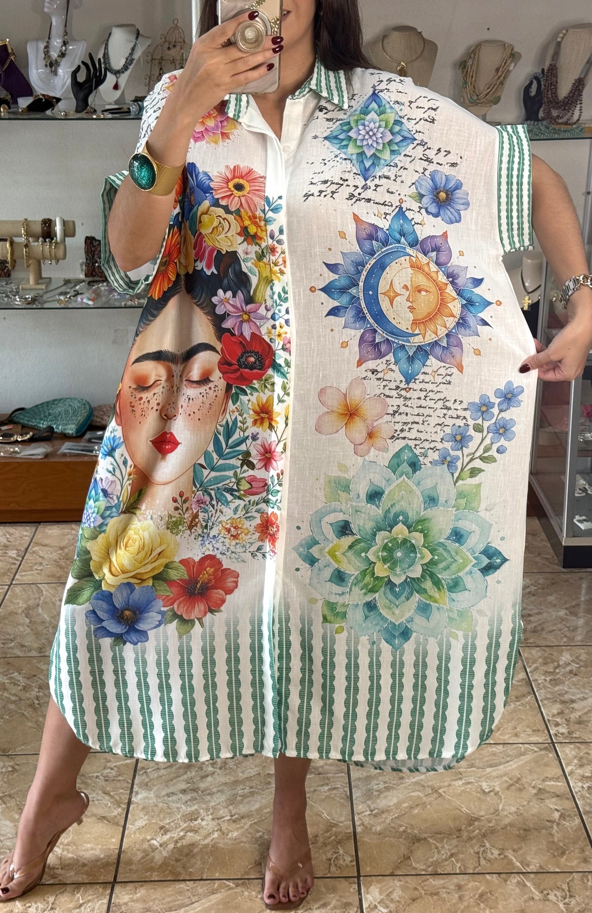 OS Frida, Sun & Moon Dress (NO RETURNS OR EXCHANGE)