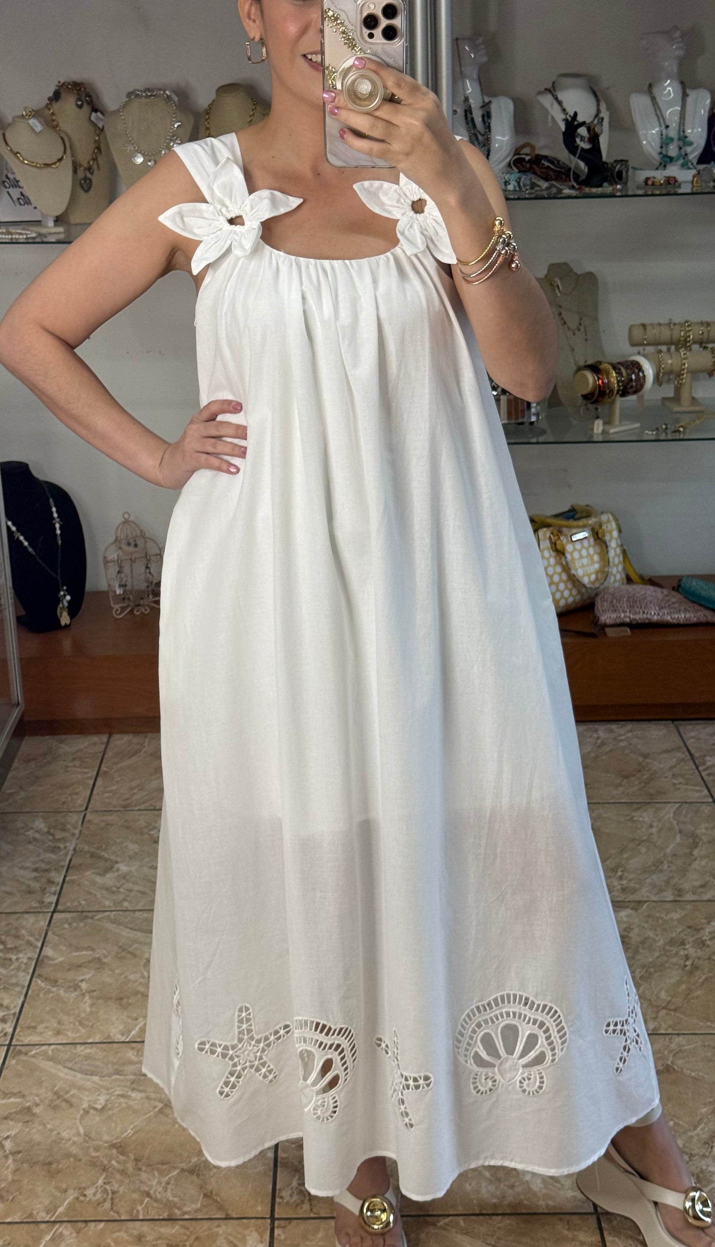 3D Flowers Maxi Dress (FINAL SALE)