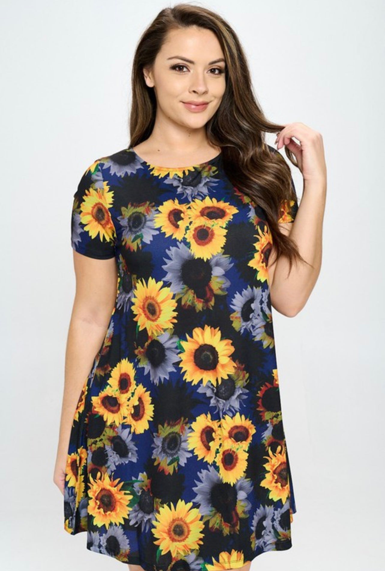 Sunflowers A-Line Dress