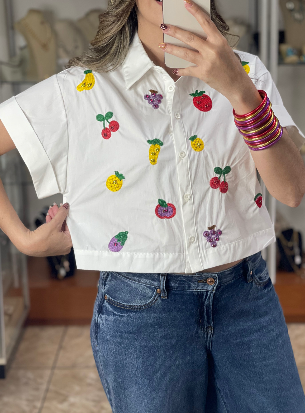 Fruits Crop Top