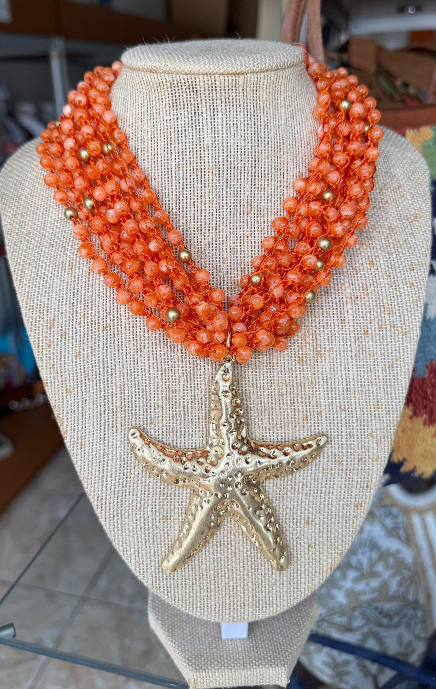 Beads Starfish Necklace (FINAL SALE)