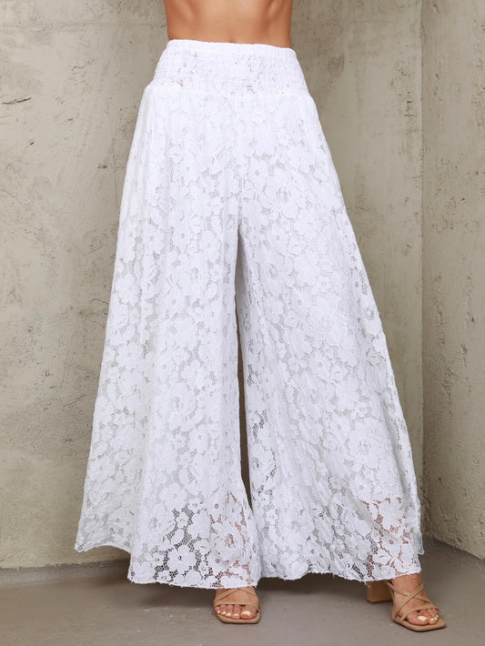 OS Plus Lace Palazzo Pant (FINAL SALE)