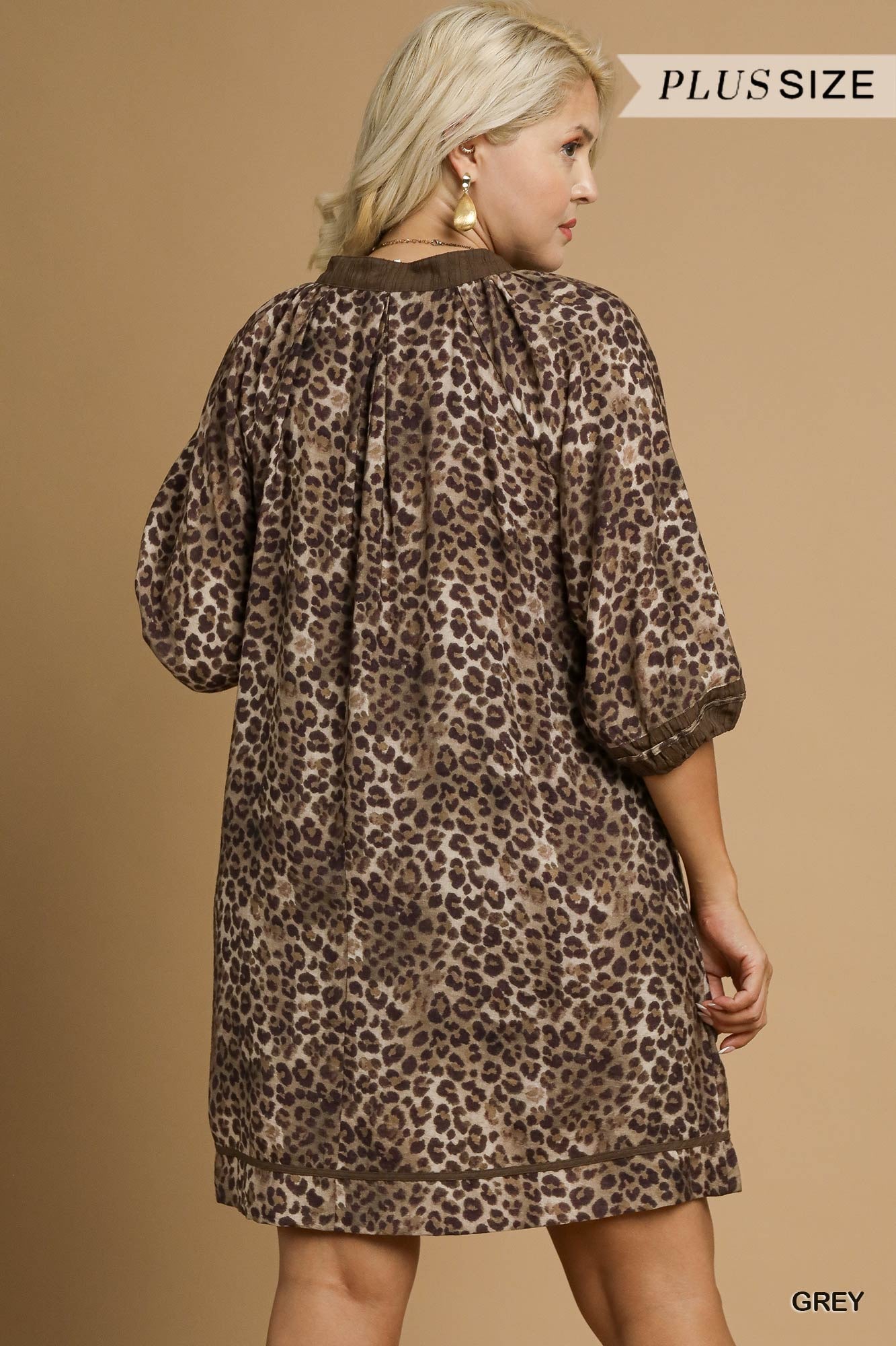 Leopard Doll Dress (PLUS)