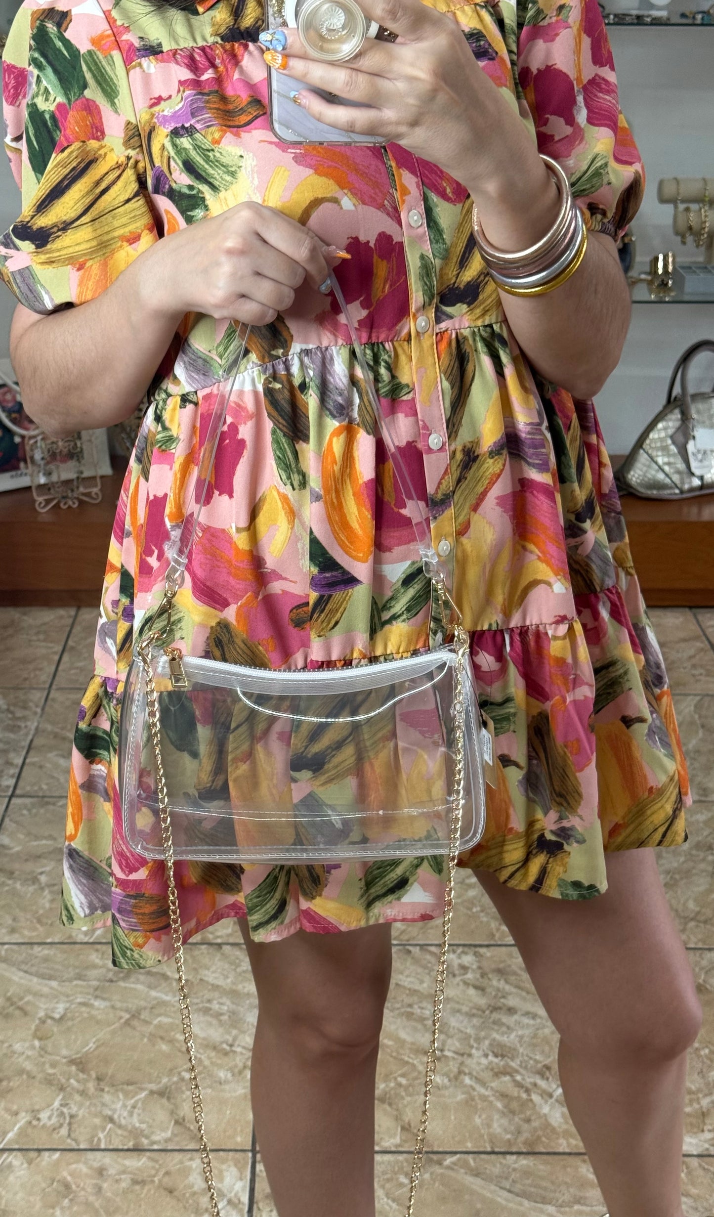 Glimmer Chain Tote (FINAL SALE)