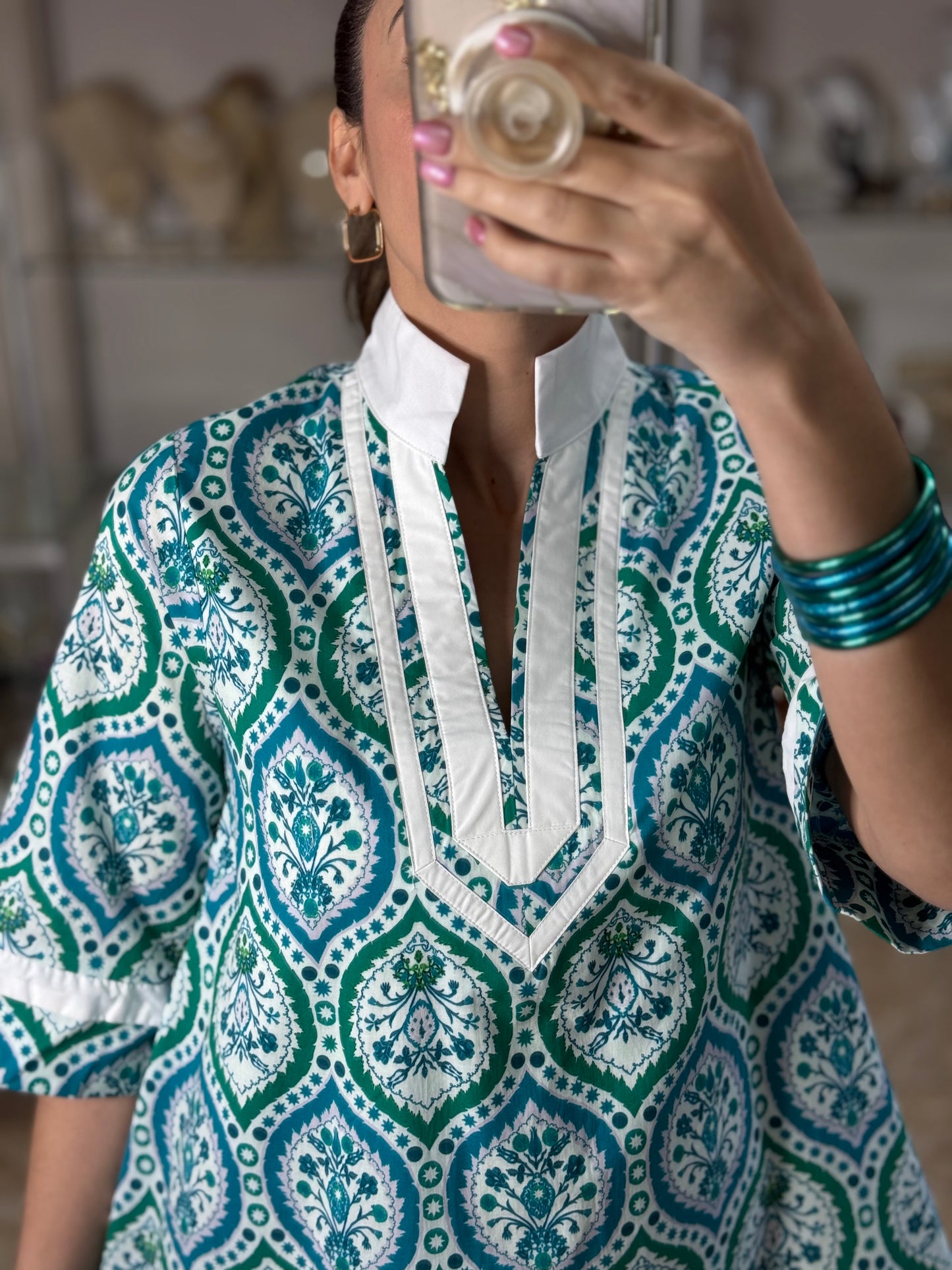 Teal Green Mini Dress (FINAL SALE)