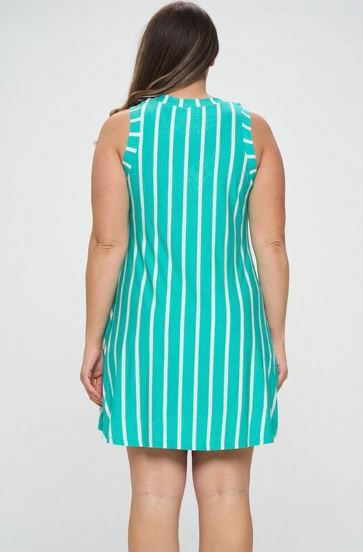 Sleeveless Stripes Dress