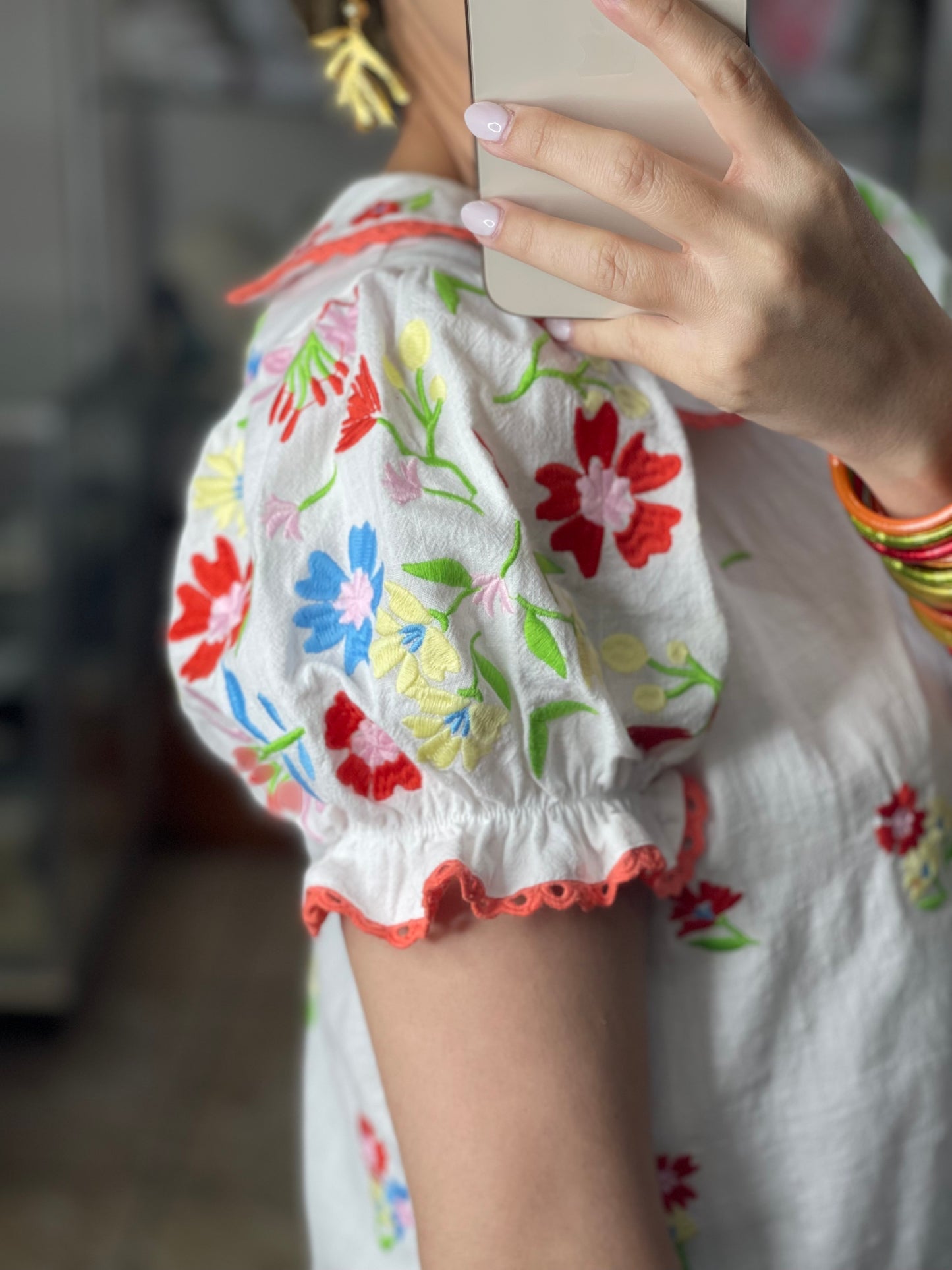 Embroidered Crop Top