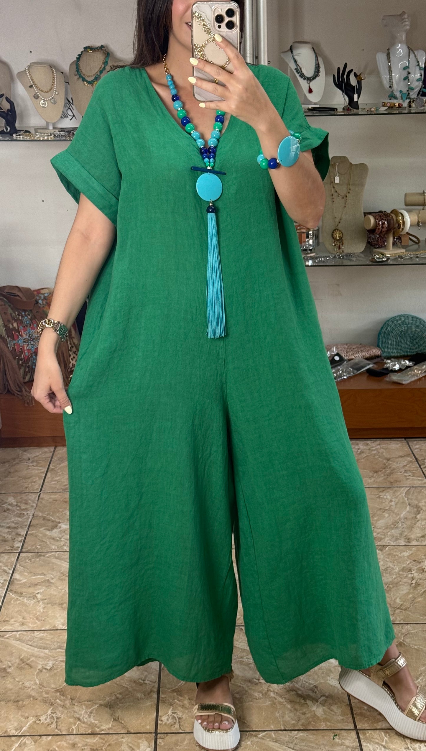 OS Linen Jumpsuit (NO RETURNS OR EXCHANGE)
