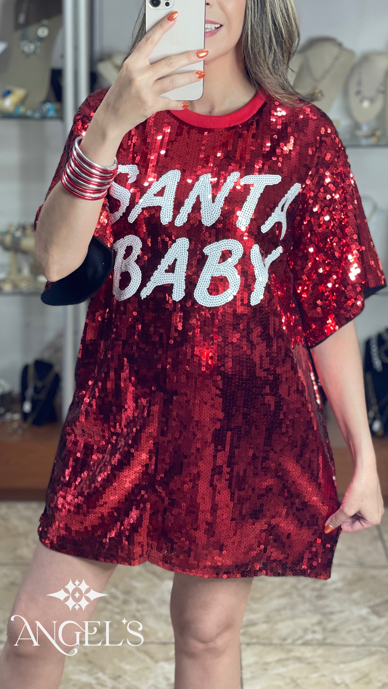 Santa Baby Sequins Dress