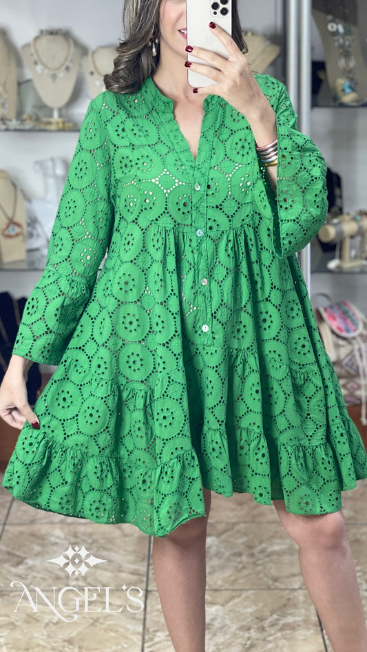 OS Eyelet Dress