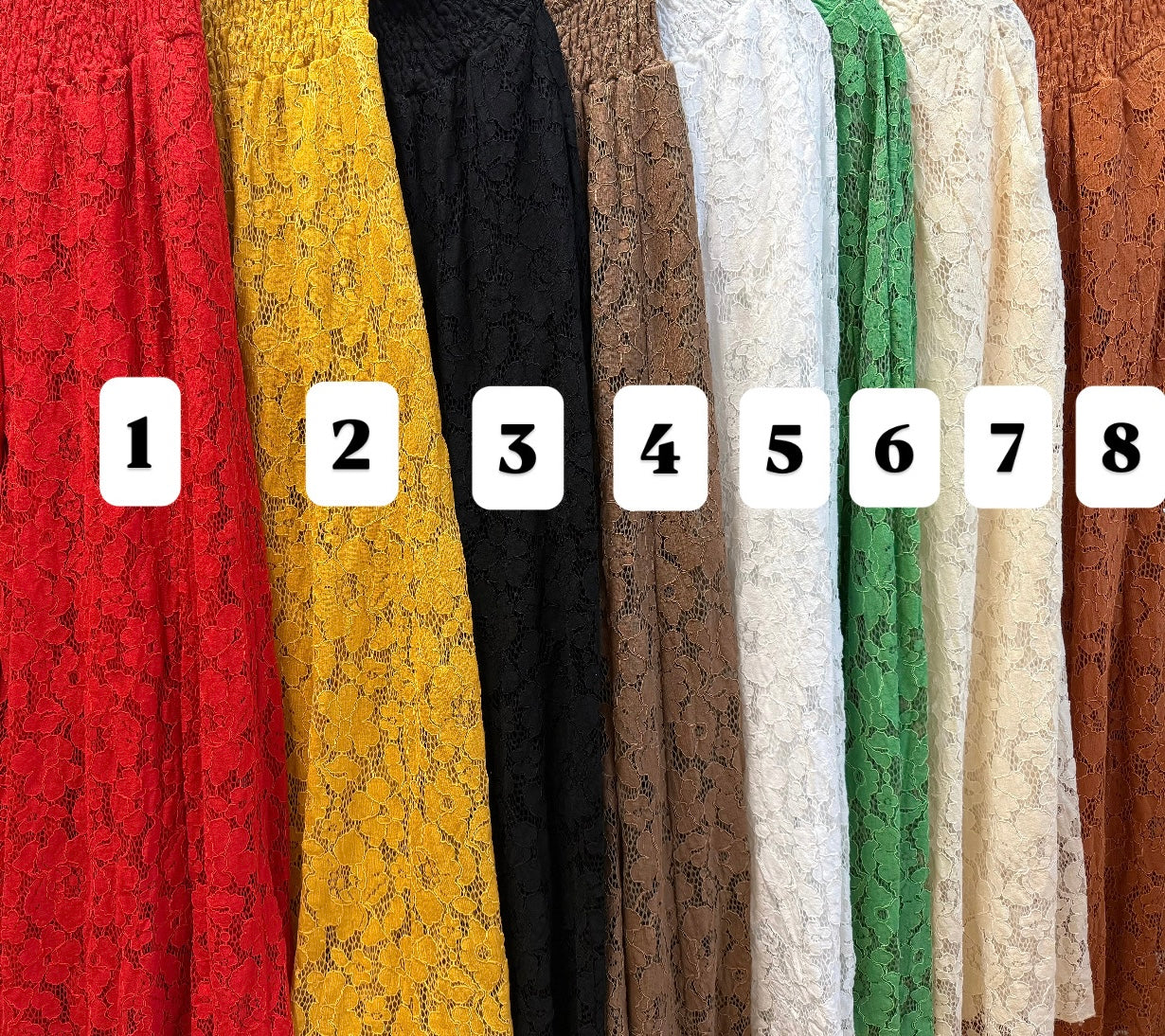 OS Plus Lace Palazzo Pant (FINAL SALE)