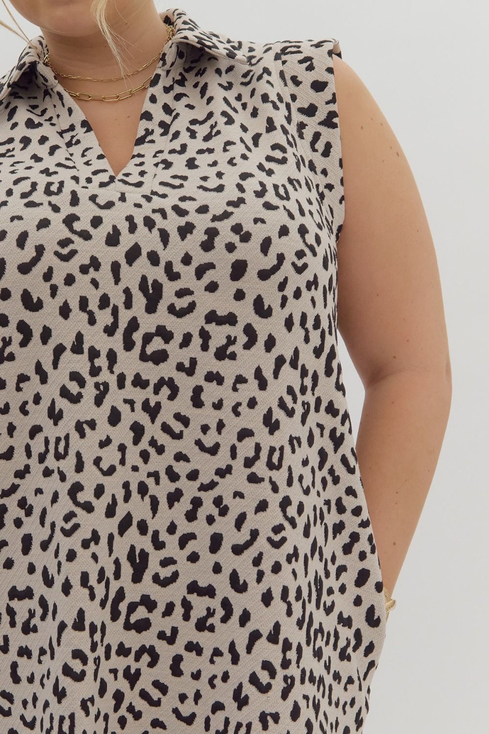 Leopard V-Neck Dress