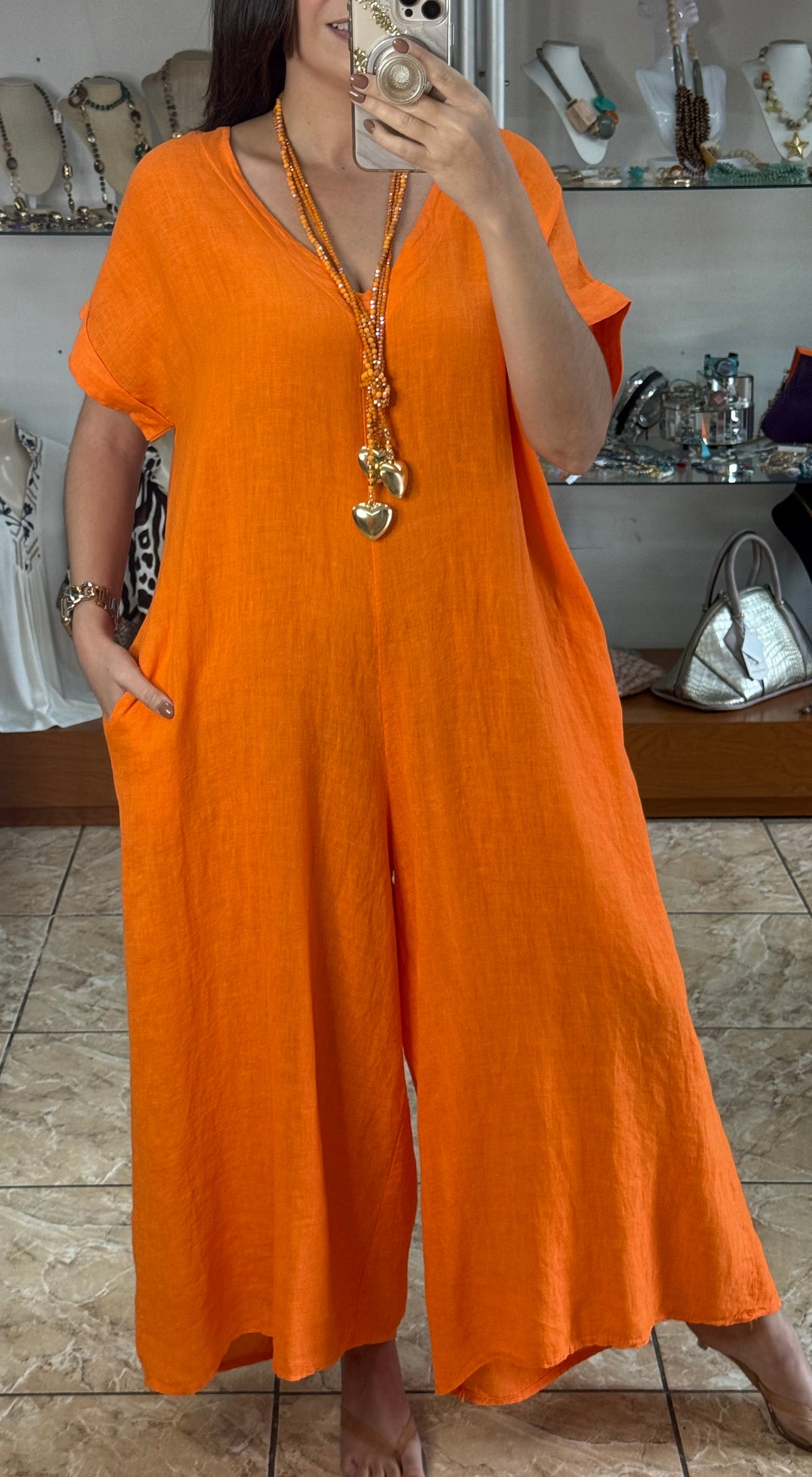 OS Linen Jumpsuit (NO RETURNS OR EXCHANGE)