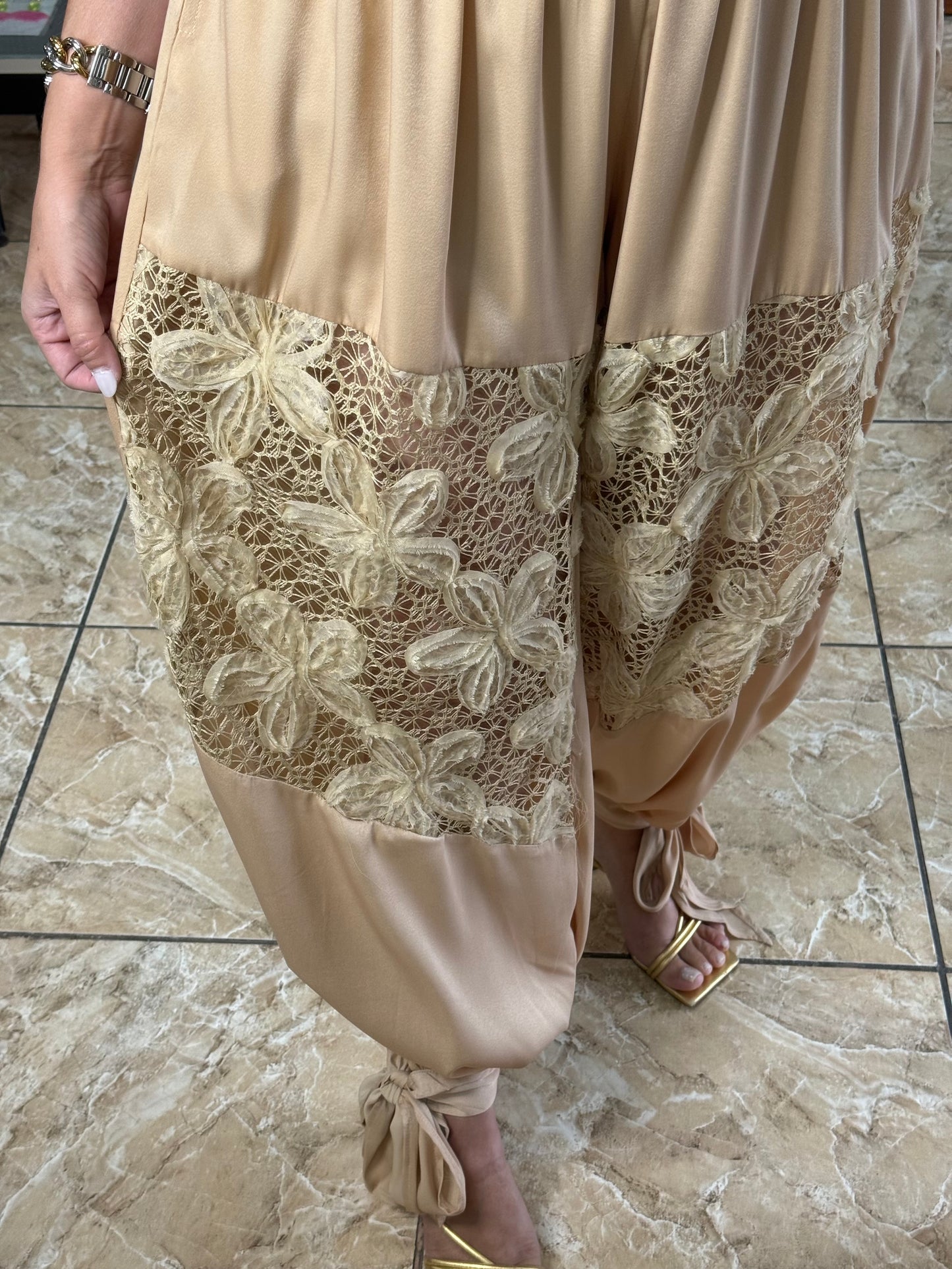 Crop Top & Harem Pants Set