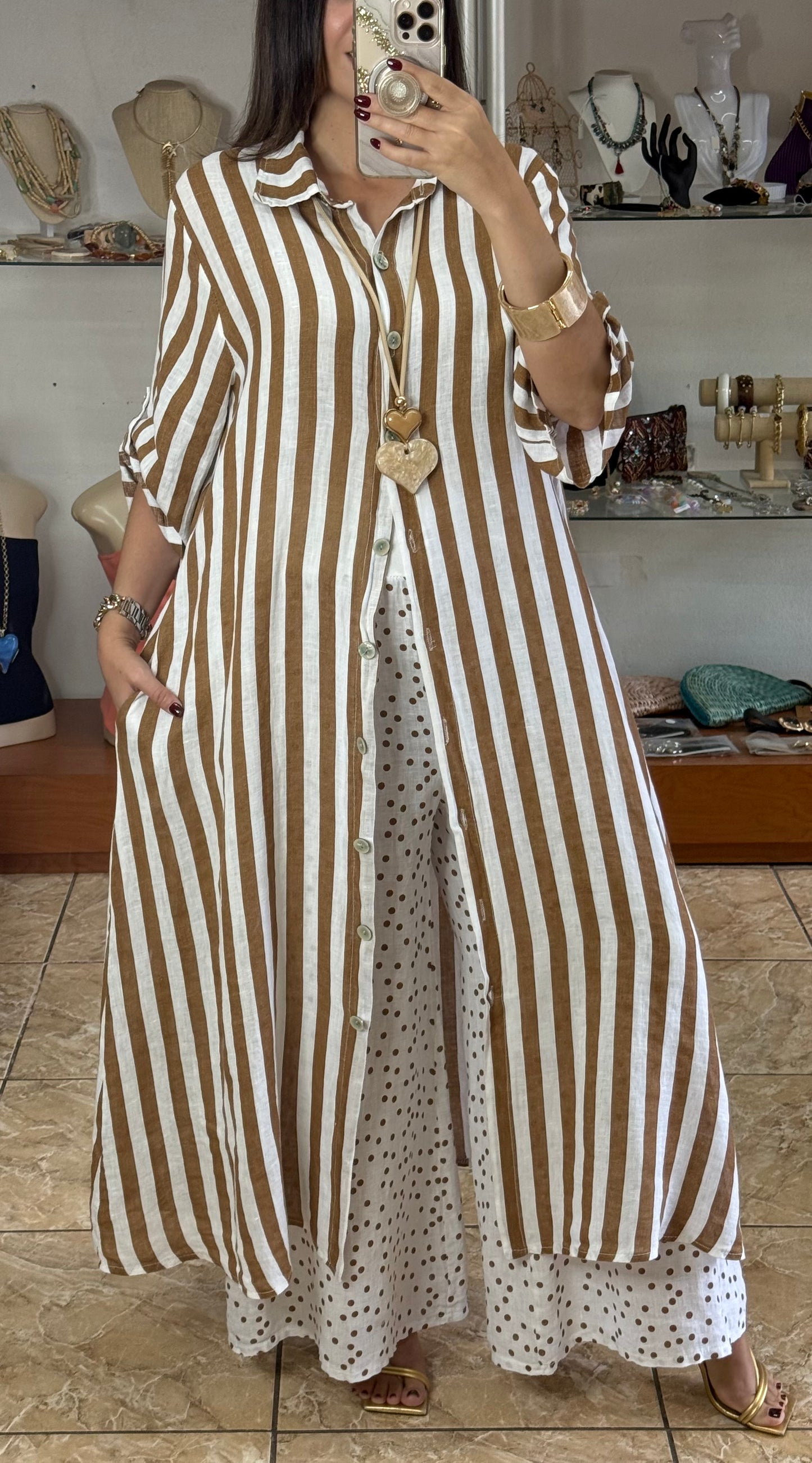Stripes/Polkadots OS Linen Set (NO RETURNS OR EXCHANGE)