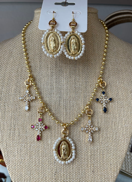 Crosses and Virgin Mary Set