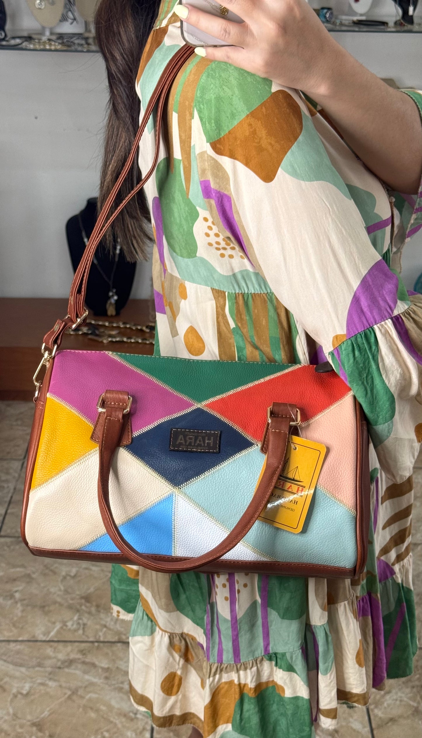 Brown Multi HARA Bag (FINAL SALE)
